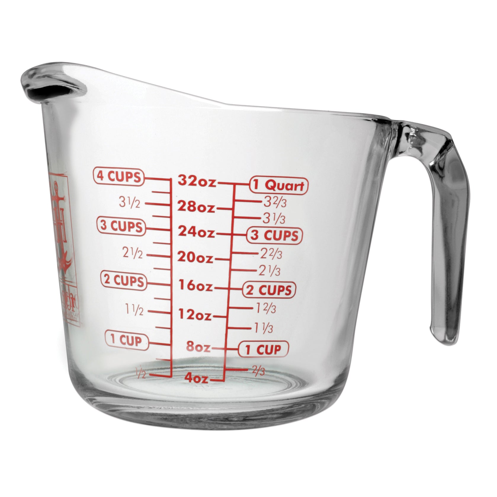 Anchor Hocking 55178L20 32 oz Glass Measuring Cup - Perfect for Baking, Cooking & Liquid Measurements in Kitchen & Lab