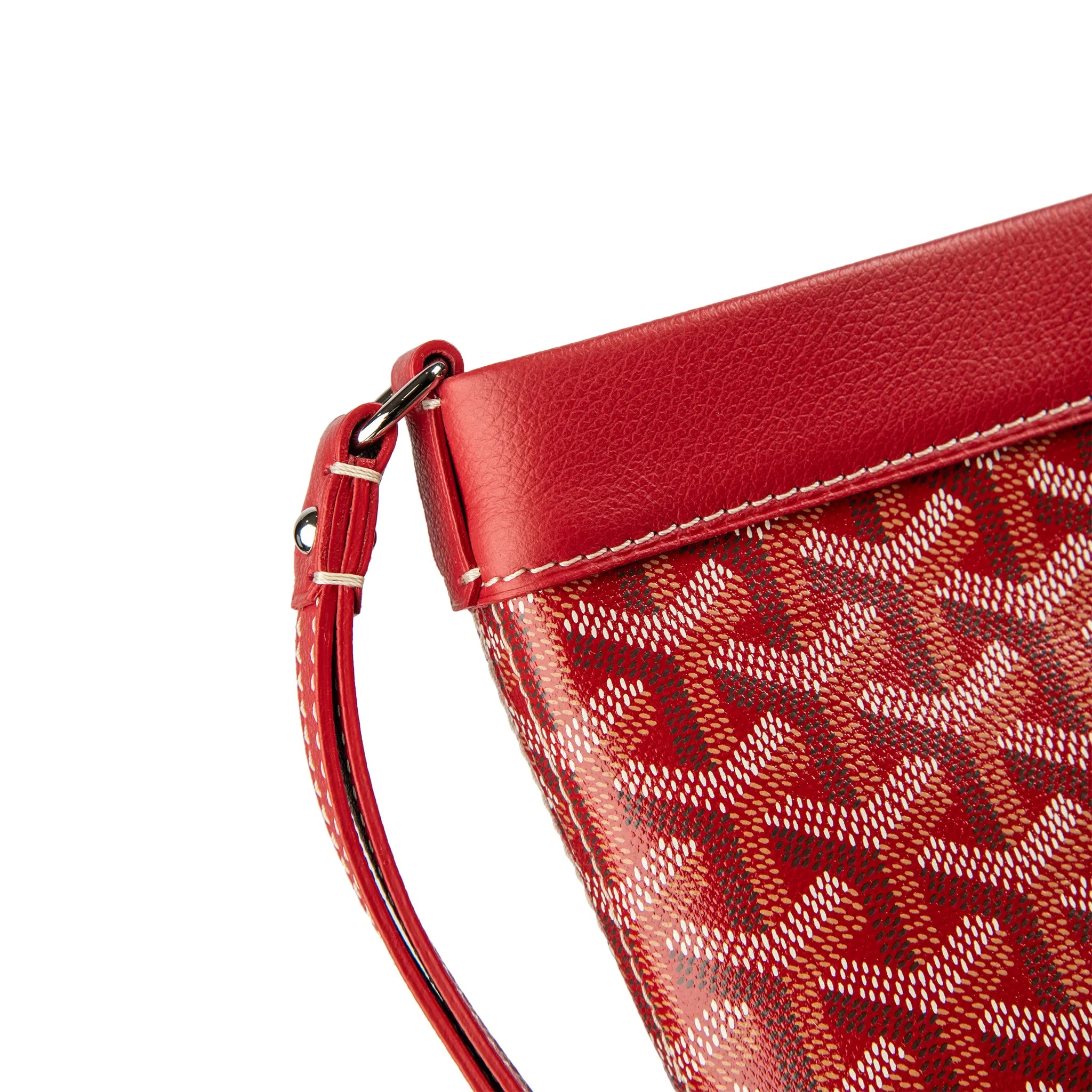 Goyard Conti Red Leather Pouch - Luxury Crossbody Bag for Women - Perfect for Travel, Parties & Everyday Use
