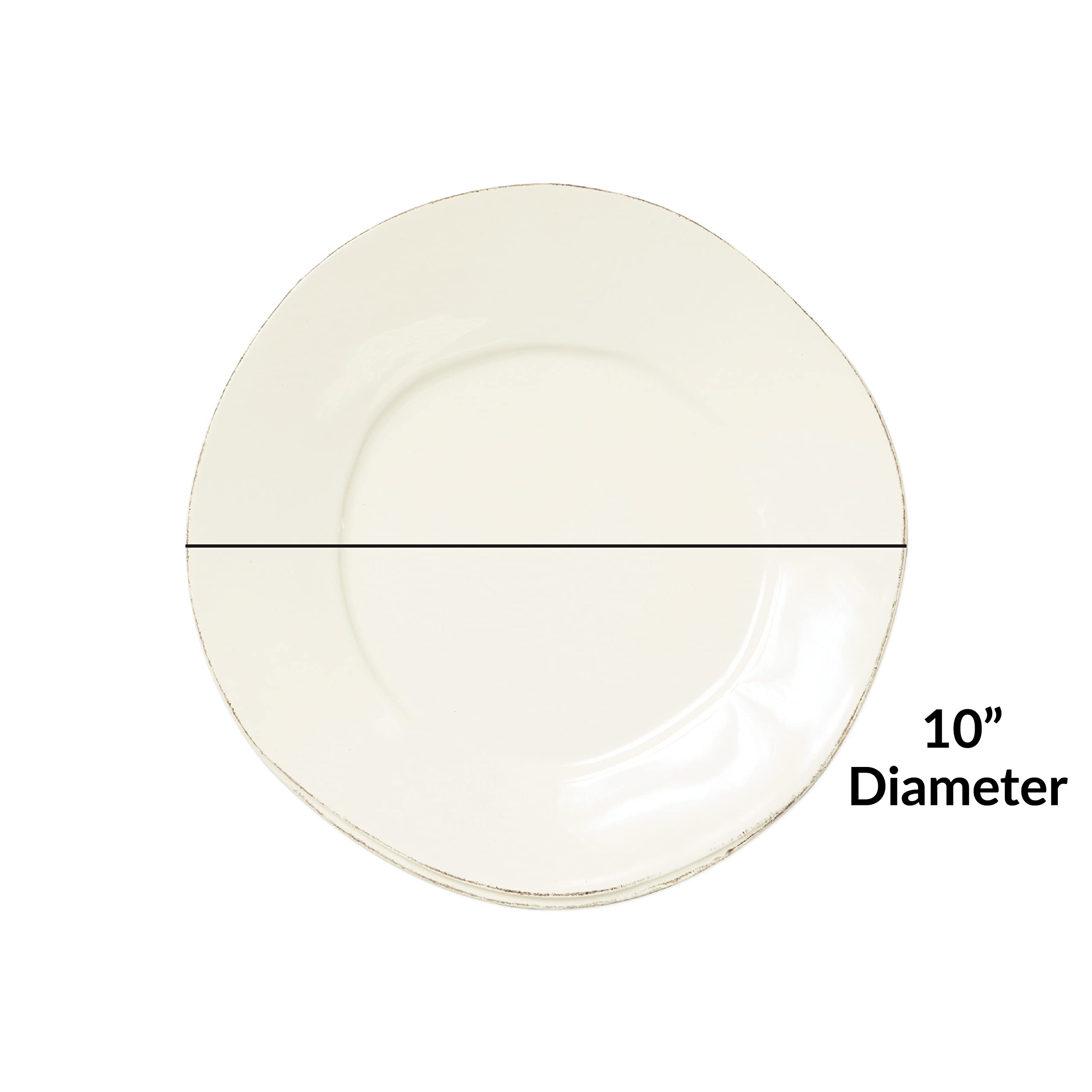 Vietri Lastra Linen European Dinner Plate - 10.5