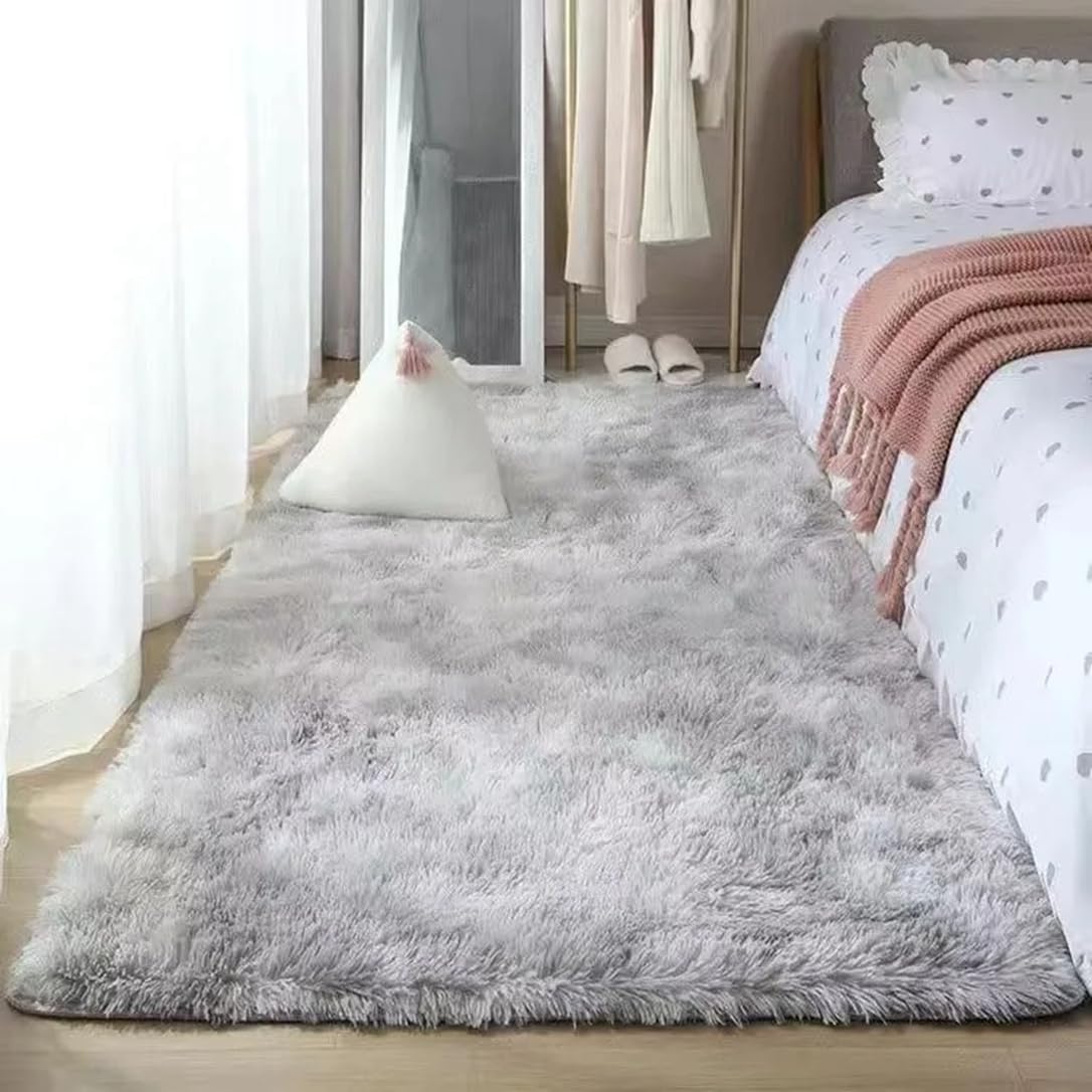 Soft Fluffy Shaggy Area Rug - Plush Carpet for Living Room, Bedroom & Home Decor | Cozy Floor Mat for Comfort & Style | Perfect for Lounging, Kids Play Area & Pet-Friendly Spaces