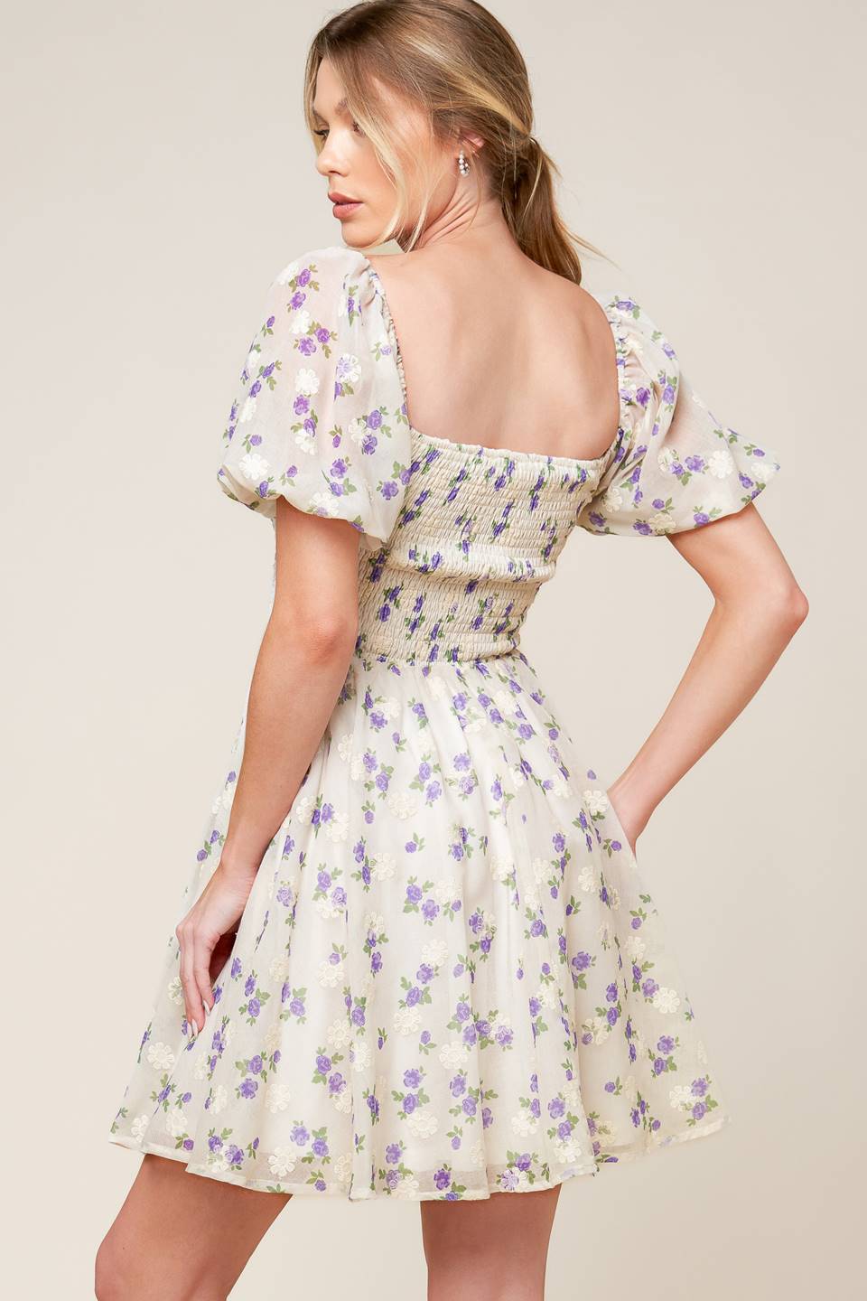 MAKING CONNECTIONS Mini Dress in Cream | Final Sale | Perfect for Date Night, Cocktail Parties & Summer Weddings