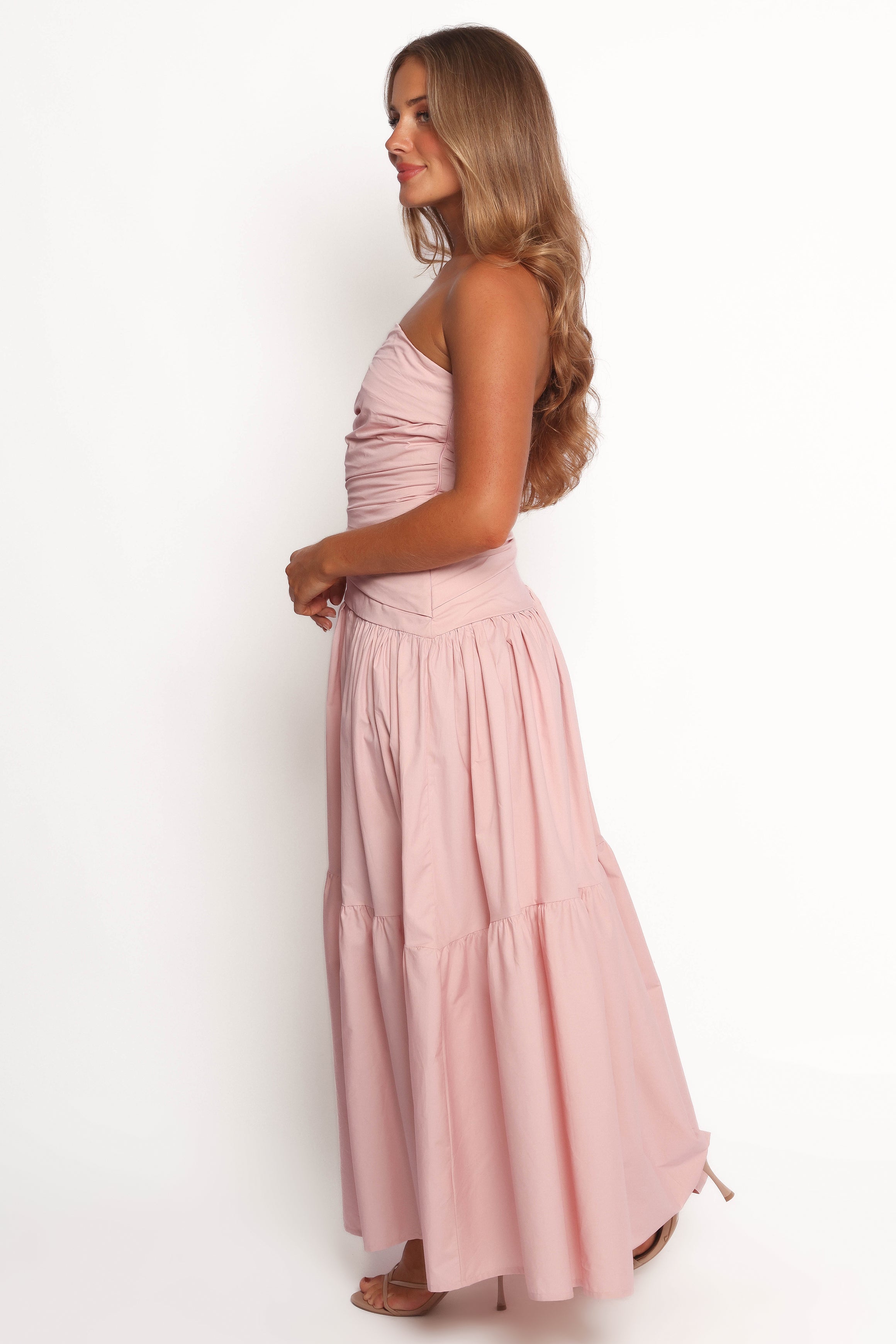 Elegant Blanche Strapless Maxi Dress in Orchid - Perfect for Weddings, Parties & Summer Vacations