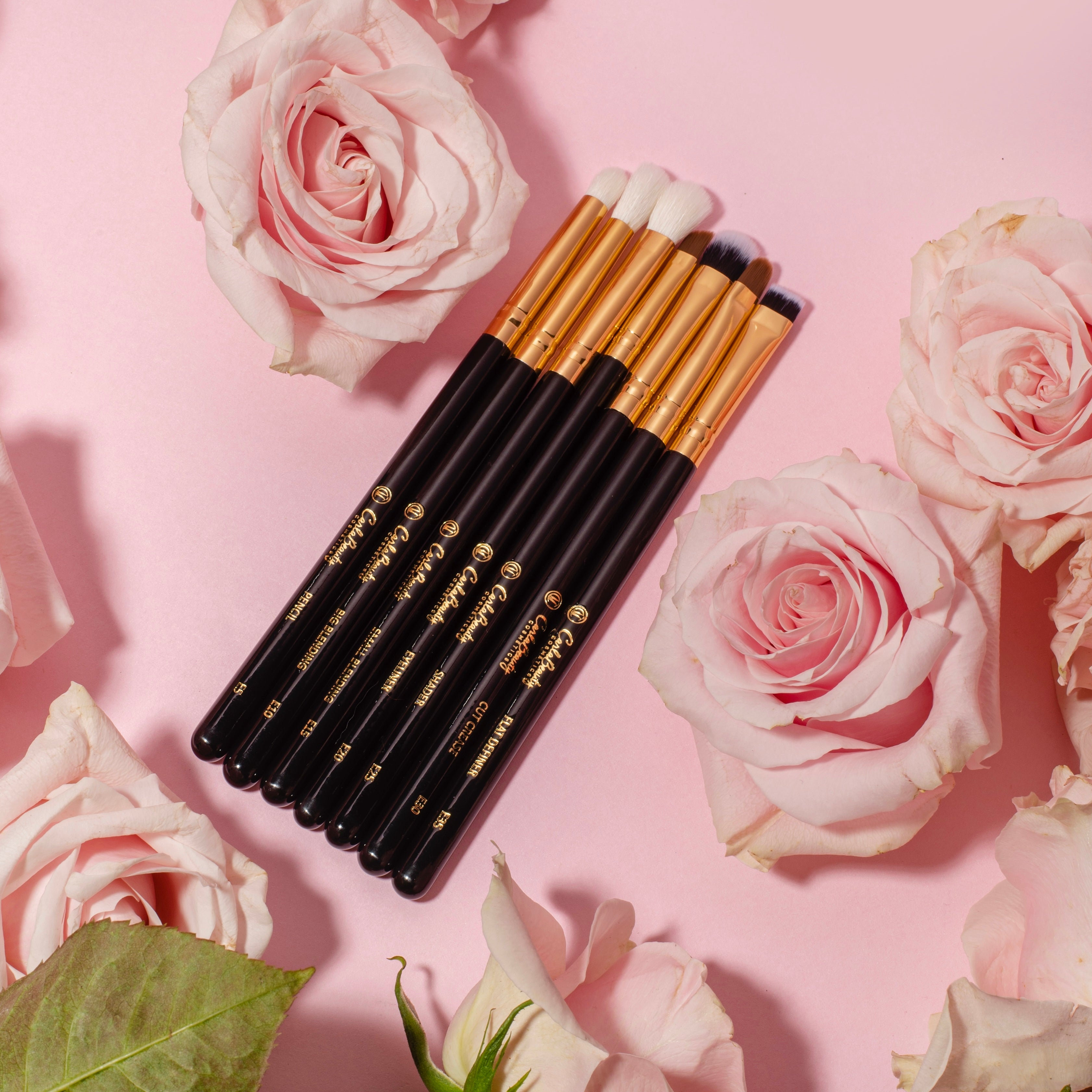 Premium Rosé Makeup Brush Set - 12 Pcs Vegan Eye & Face Brush Kit for Professional Makeup Application | Perfect for Bridal, Party & Everyday Beauty Looks