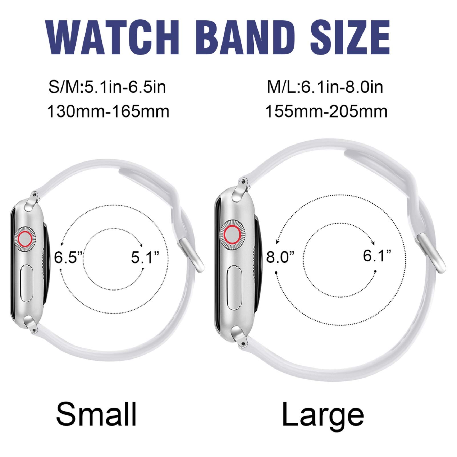 Vanet Soft Sport Silicone Replacement Bands for Apple Watch 38mm 40mm 41mm 42mm 44mm 45mm - 2 Pack Comfortable Wristbands Compatible with iWatch SE Series 7/6/5/4/3/2/1 for Women Men Girls Boys - Perfect for Gym, Running, Swimming & Everyday Wear
