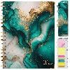 Teal Gold Marble