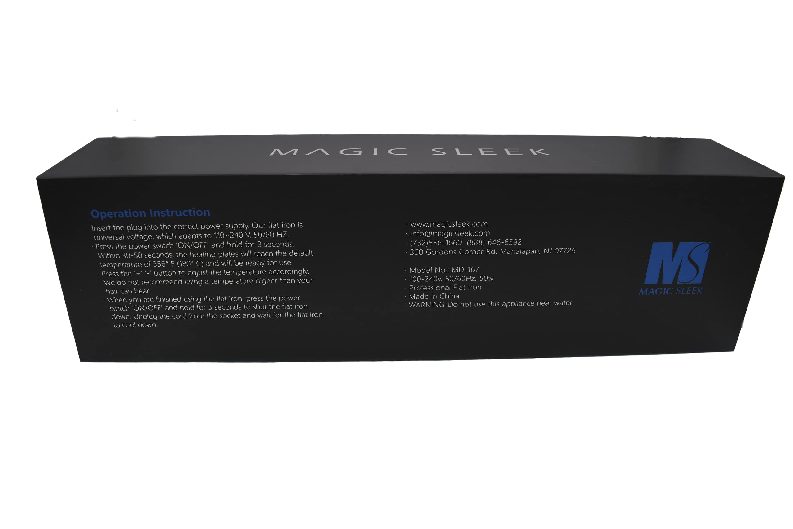 Professional 1 Inch Titanium Flat Iron for Hair - Magic Sleek Straightener with Fast Heating for Smooth, Shiny & Frizz-Free Hair | Perfect for Home Use, Salon Styling & Travel