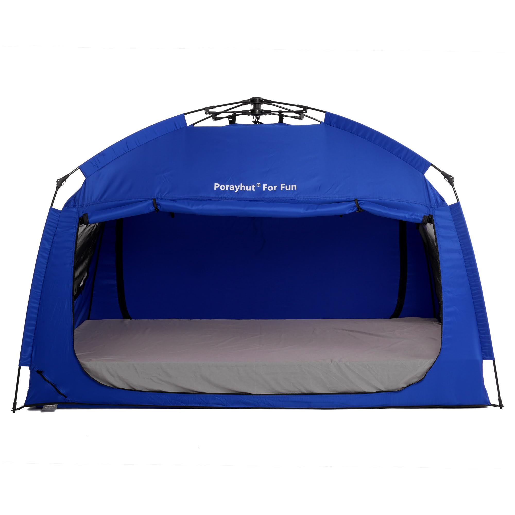 Instant Privacy Bed Tent for Sleeping - Quick Set Up Portable Bed Canopy with 3 Doors & Spacious Interior (Blue, Full Size) | Perfect for Dorm Rooms, Camping & Guest Privacy