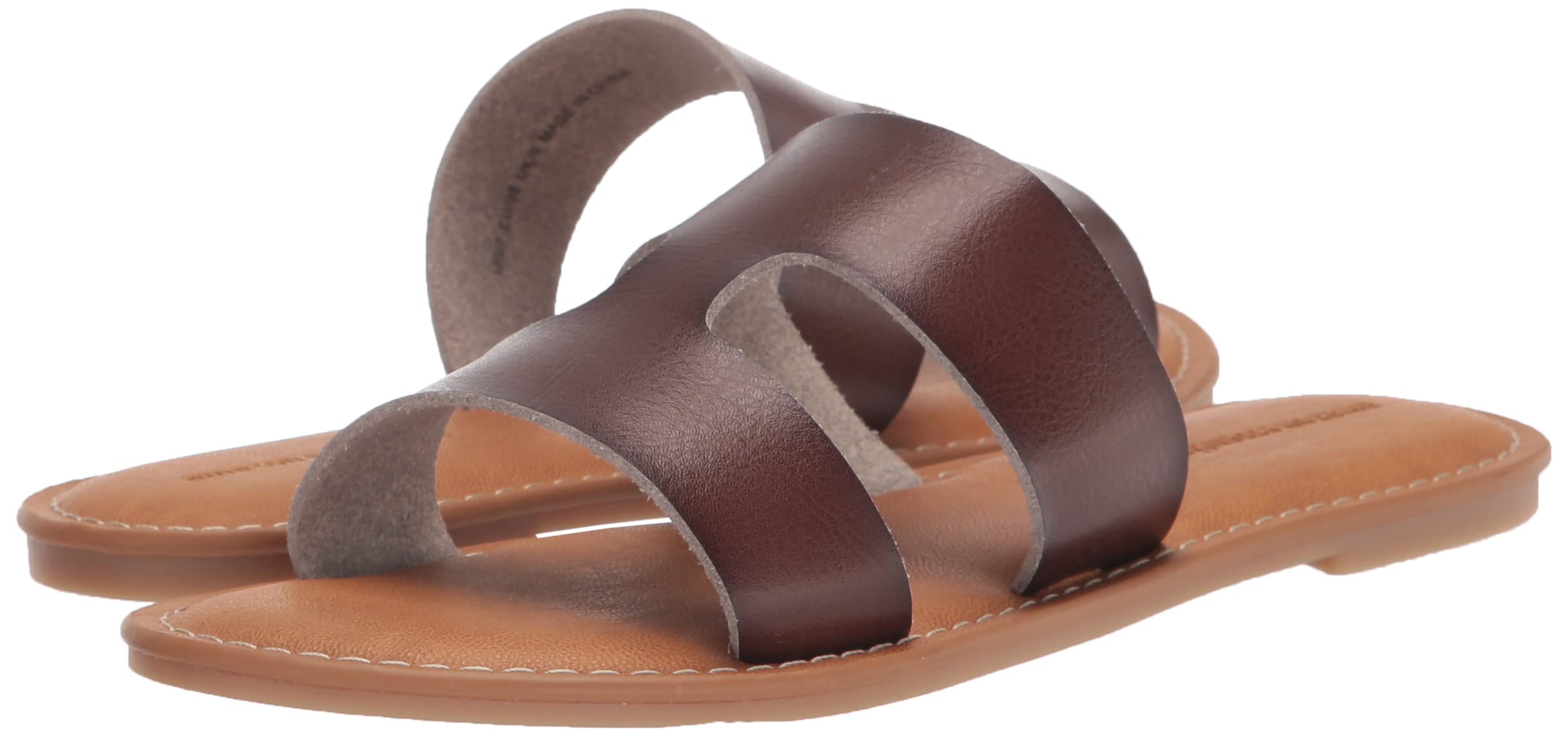 Amazon Essentials Women's Flat Banded Sandal - Comfortable Casual Summer Slide Sandals for Beach, Pool, and Everyday Wear