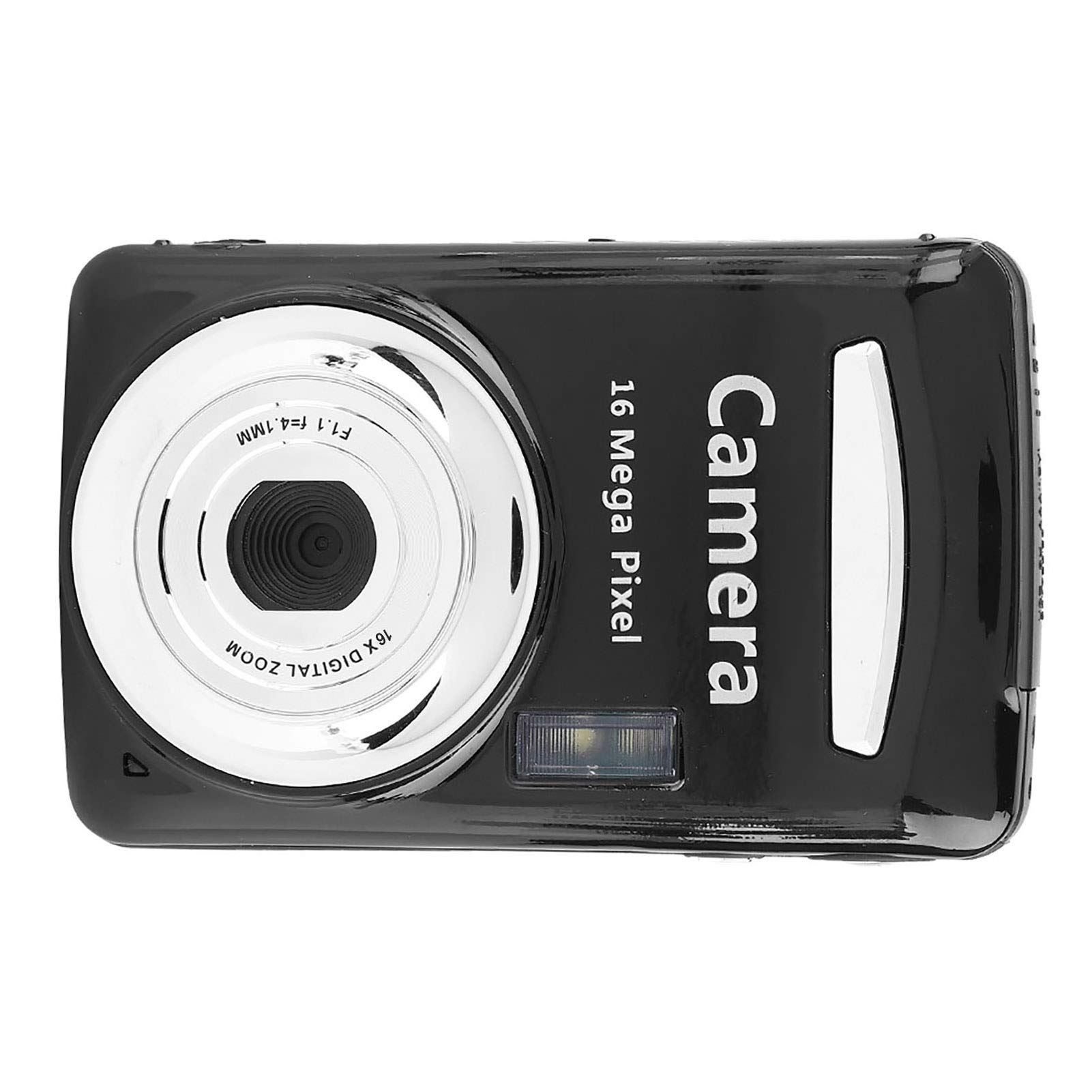 **16X Zoom HD Digital Camera - Compact & Lightweight Portable Video Camera with Home Sensor for Travel, Vlogging & Photography (Black)**