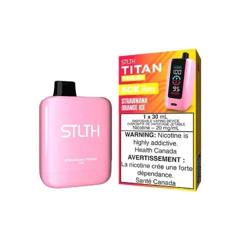 STLTH Titan MAX 50K Disposable Vape - 50000 Puffs, 30mL E-Liquid, Long-Lasting Vaping Device for Adults | Perfect for Travel, Parties & On-the-Go Use (Ontario)