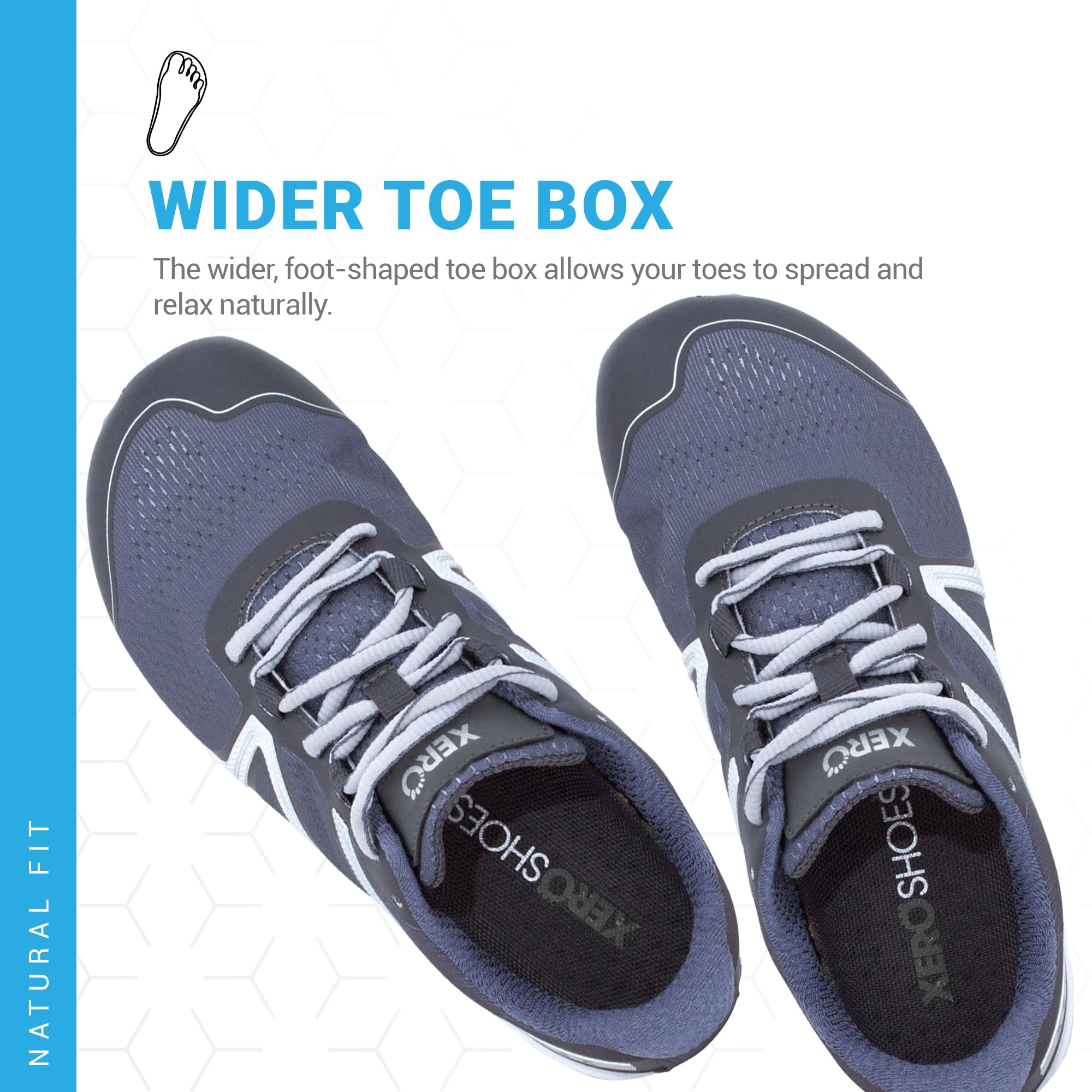 Xero Shoes Barefoot Running Shoes for Women - Minimalist Zero Drop Wide Toe Box Trail Running & Gym Workout Shoes | Lightweight Comfortable for Outdoor Fitness & Hiking