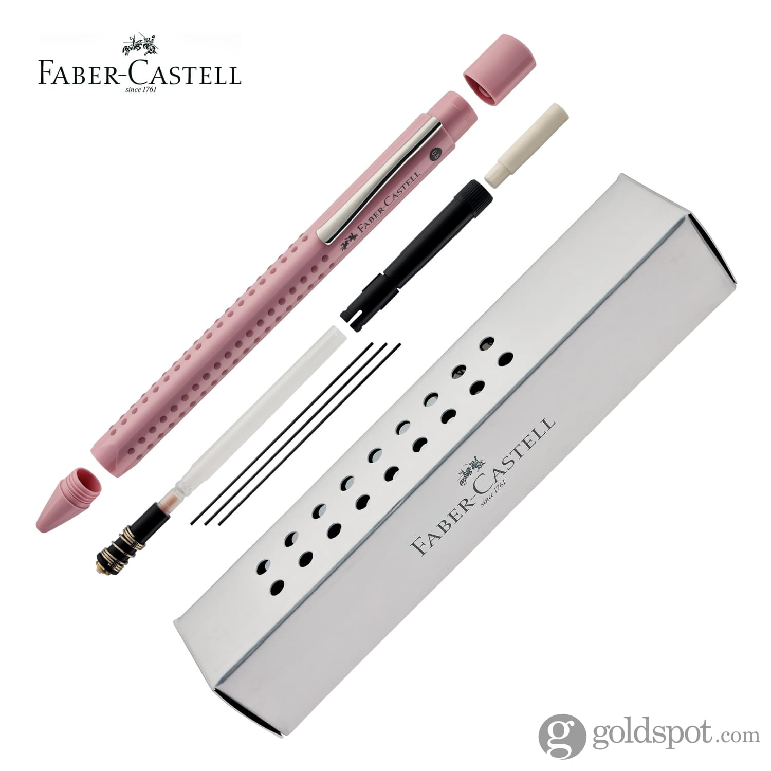 Faber-Castell Grip Harmony Mechanical Pencil 0.5mm - Rose Shadows - Premium Writing & Drawing Tool for Artists, Students & Office Use