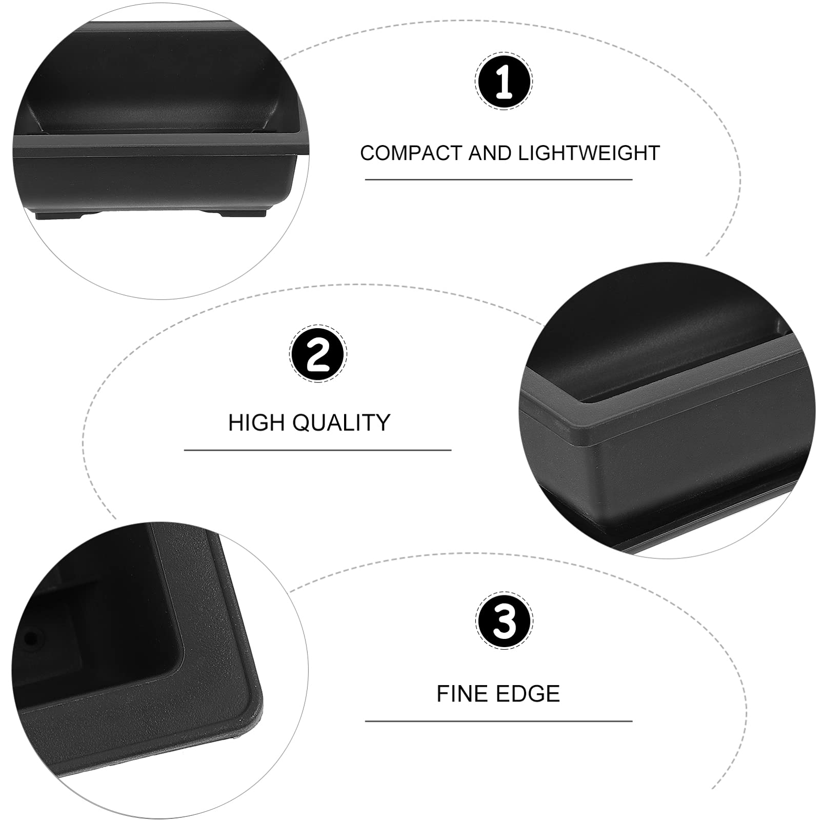 5-Pack Black Plastic Flower Pots for Succulents, Plants & Home Decor - Perfect for Indoor Gardening, Office Desk & Balcony Decor