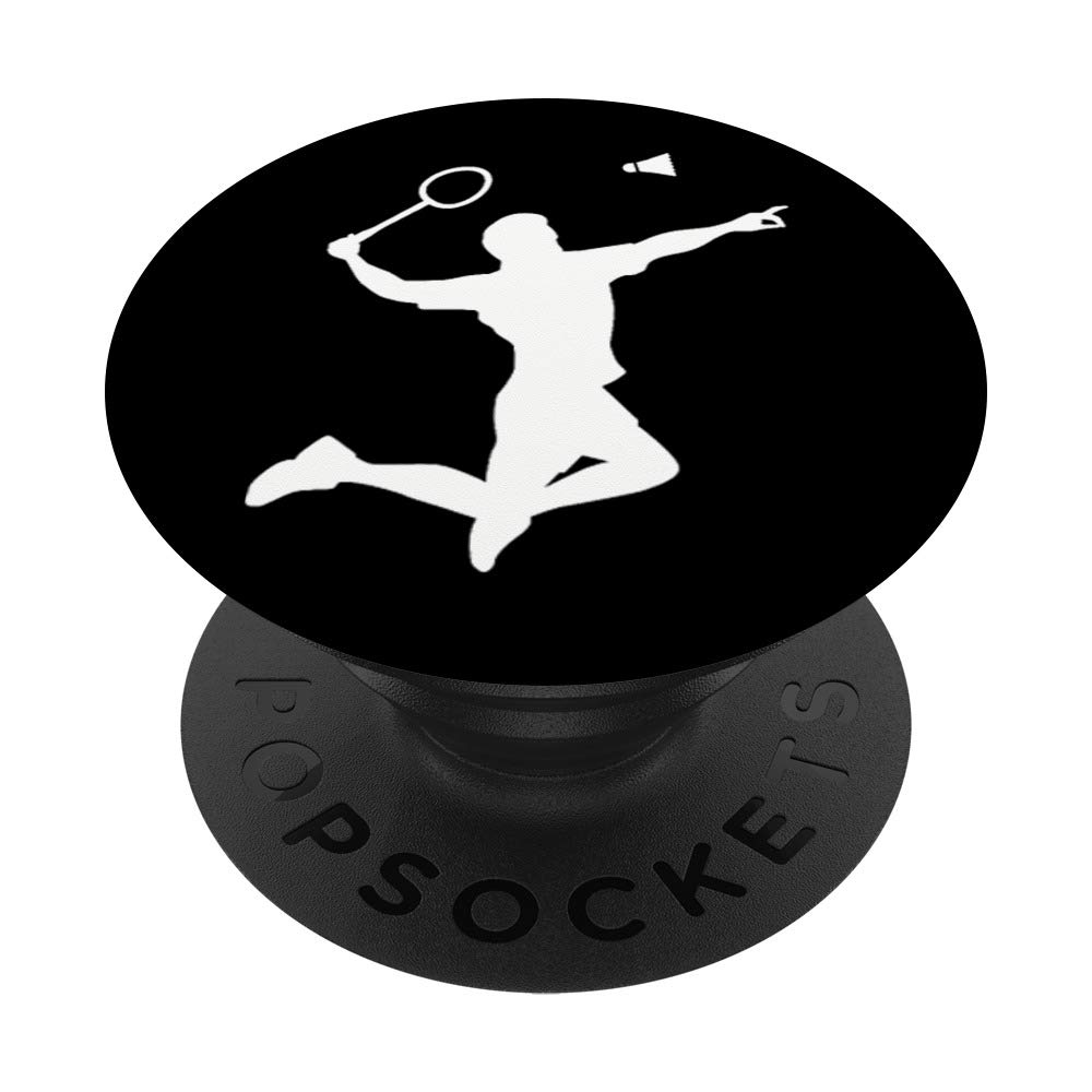 Badminton Player PopSockets Phone Grip & Stand - Secure Holder for Smartphones & Tablets | Perfect for Sports Fans & Active Lifestyles