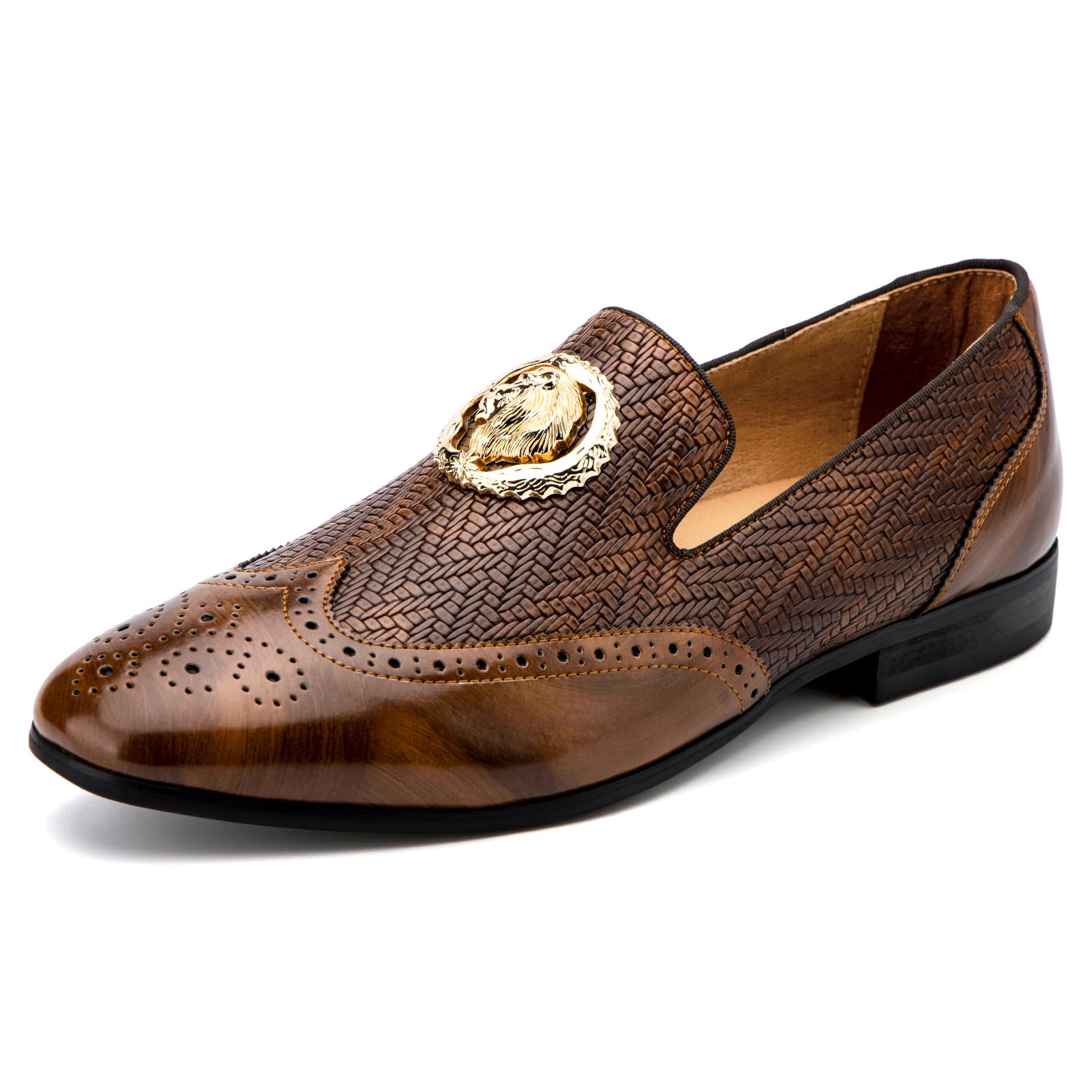 Meijiana Men's Classic Faux Leather Loafers - Comfortable Wedding & Dress Shoes for Formal Occasions, Business Meetings & Special Events