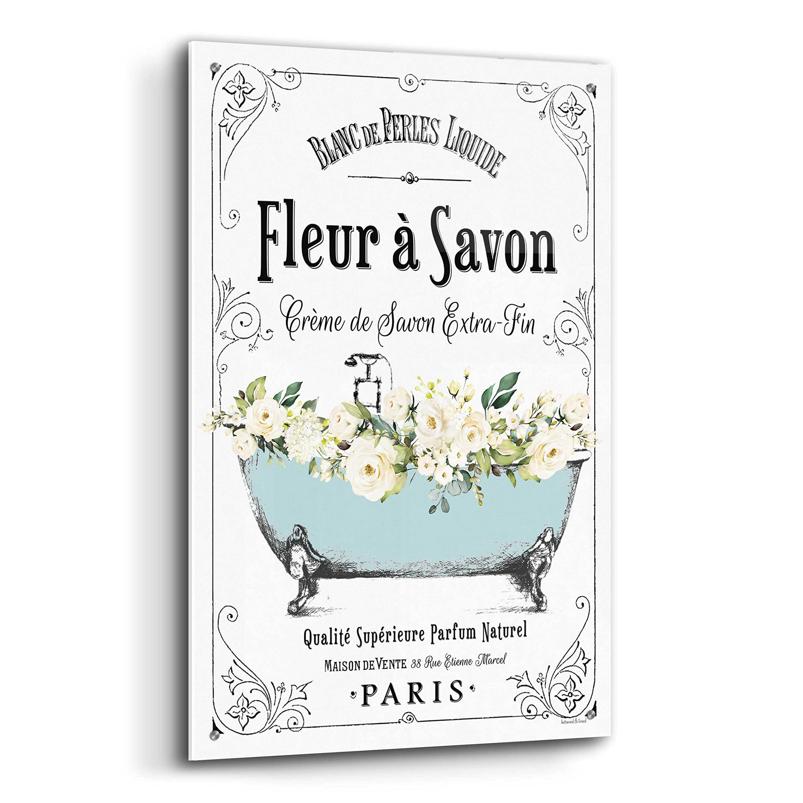Epic Art 'French Bathroom Set I' by Lettered & Lined - 24