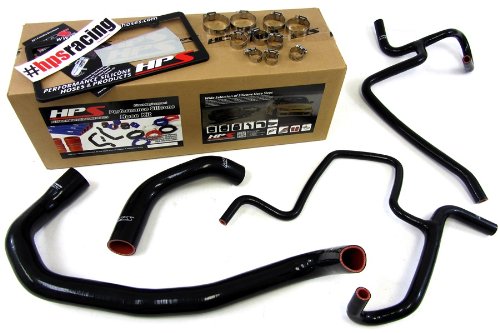 HPS 57-1326-BLK-1 Black Silicone Radiator Coolant Hose Kit - High Performance Cooling System Upgrade for Cars, Trucks & SUVs - Perfect for Engine Protection & Temperature Regulation
