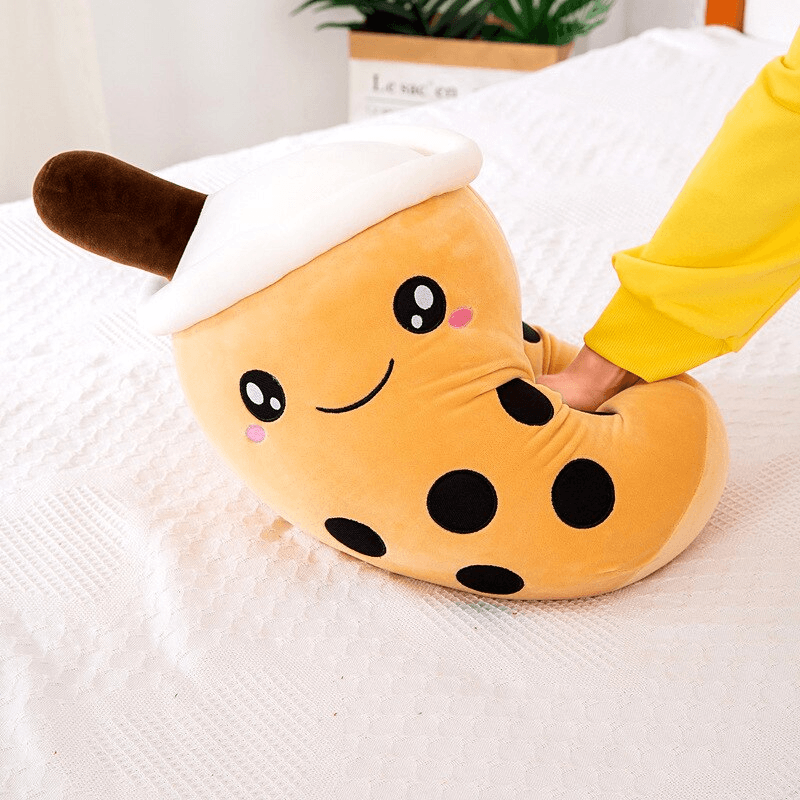 Boba Buddies Bubble Tea Plush Toy - Cute Kawaii Boba Drink Stuffed Animal for Kids & Adults - Perfect for Anime Lovers, Room Decor, and Bubble Tea Enthusiasts