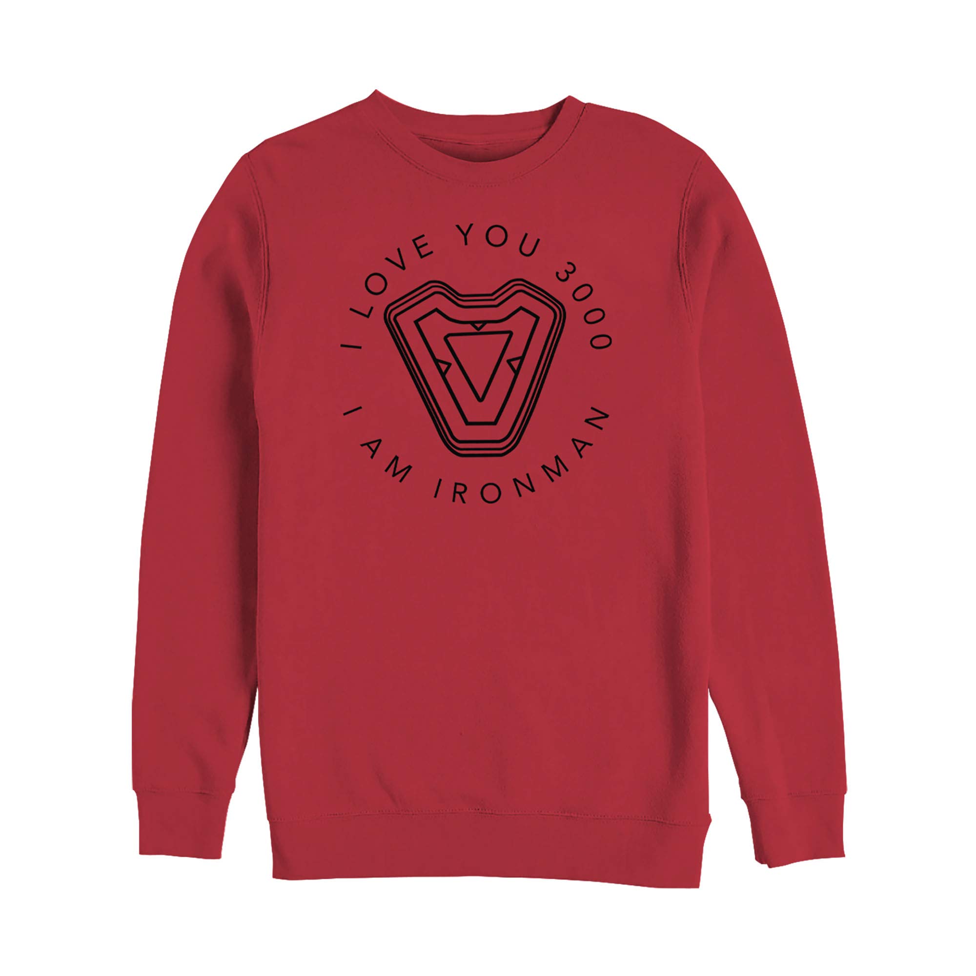 Marvel Men's I Am Iron Man Love 3000 Sweatshirt - Official Licensed Avengers Graphic Hoodie for Superhero Fans | Perfect for Cosplay, Comic Con & Casual Wear