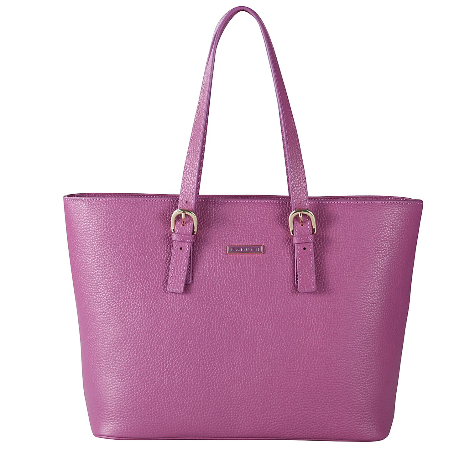 Banuce Large Capacity Leather Tote Bag for Women - Stylish Zippered Shoulder Purse & Handbag | Perfect for Work, Travel & Daily Use