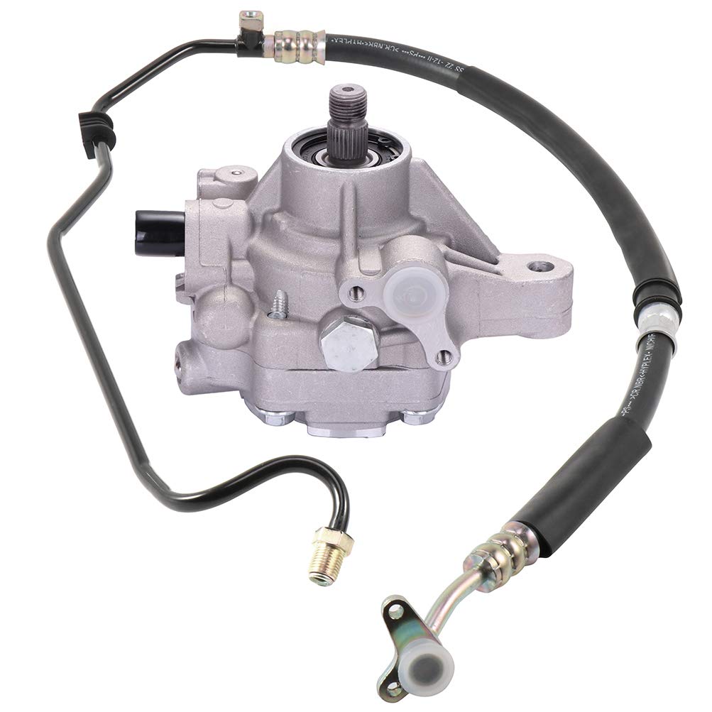 SCITOO 2-Pack Power Steering Pump with Pressure Hose - Compatible with 2003-2005 Honda Accord - Replacement for 21-5341 & 53713SDCA02 - Perfect for Smooth Steering & Vehicle Maintenance