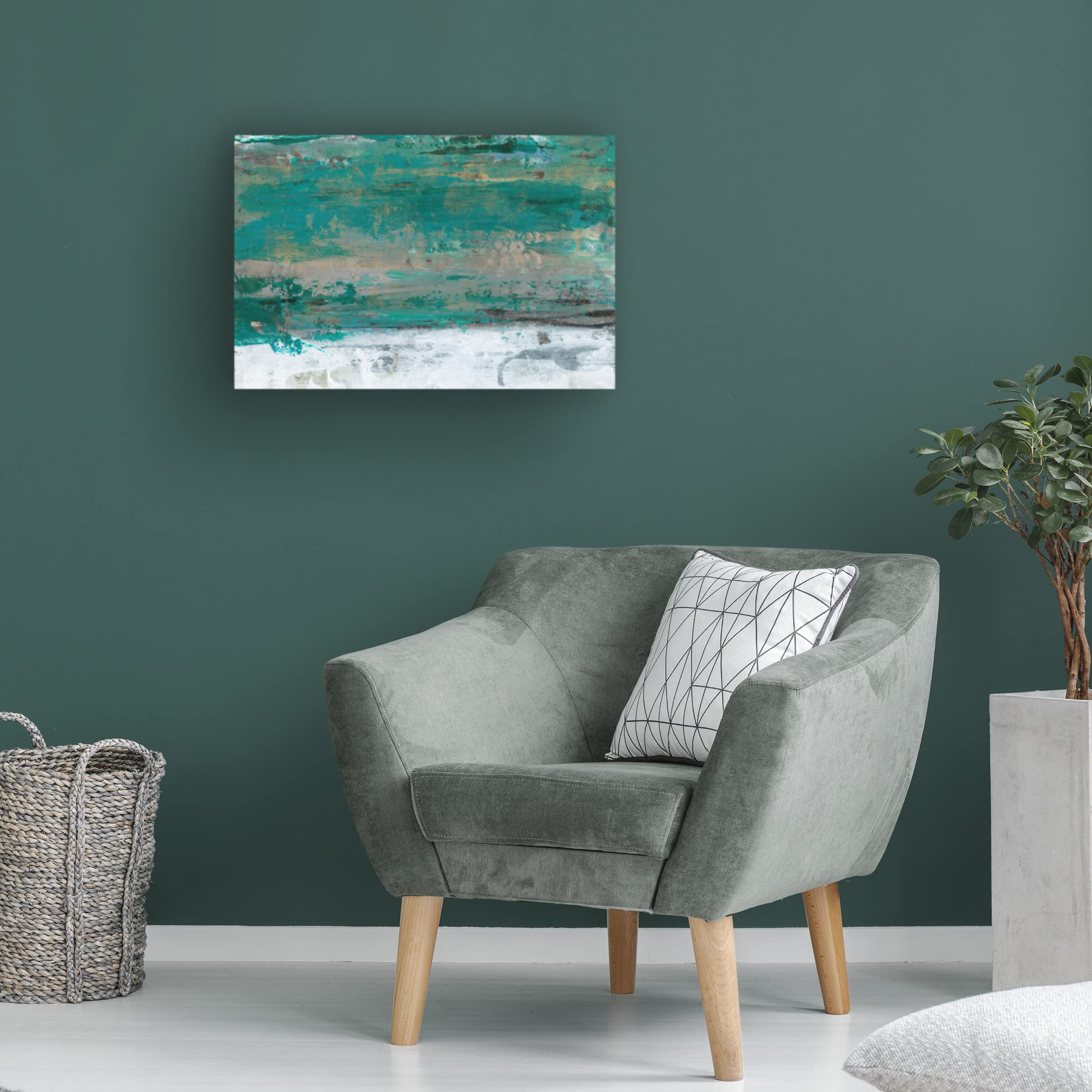 Trademark Fine Art 'Patina Shimmer II' Canvas Wall Art by Lila Bramma - Modern Abstract Painting for Living Room, Bedroom & Office Decor
