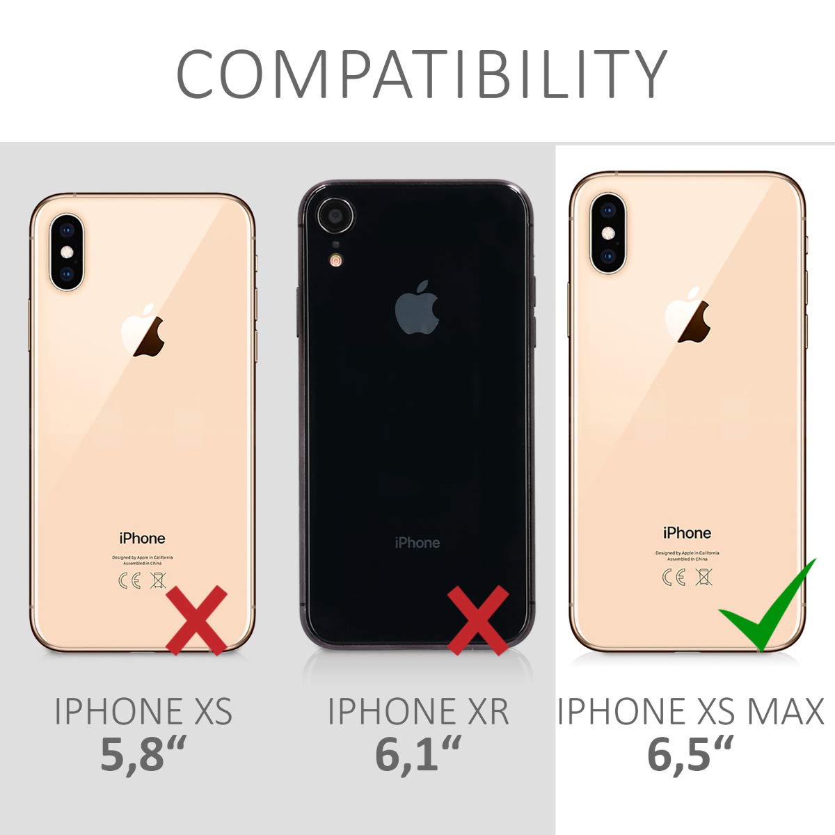 kwmobile TPU Silicone Case for Apple iPhone Xs Max - Soft Protective Phone Cover in Radiant Blue | Shockproof & Scratch Resistant for Everyday Use, Work & Travel