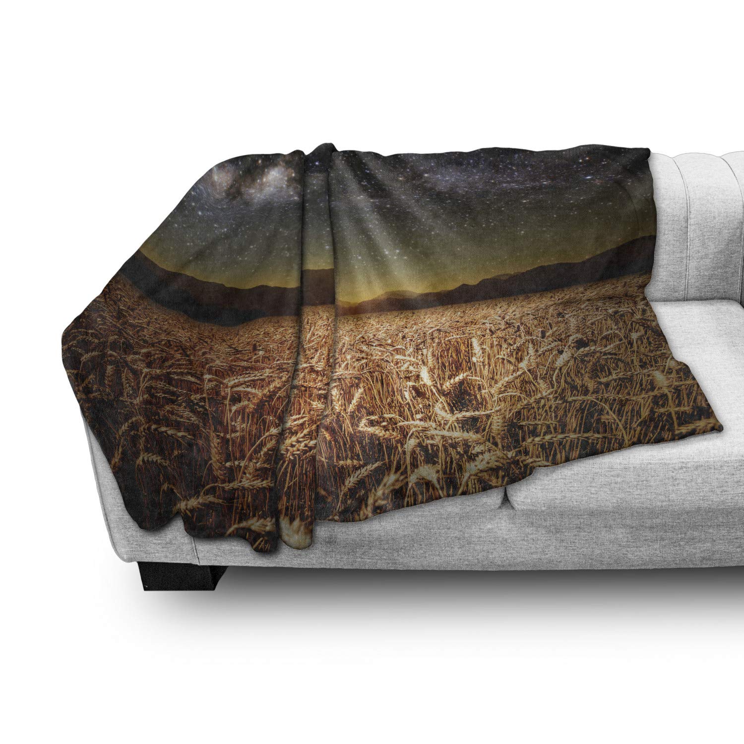 Ambesonne Flannel Fleece Space Throw Blanket - 50