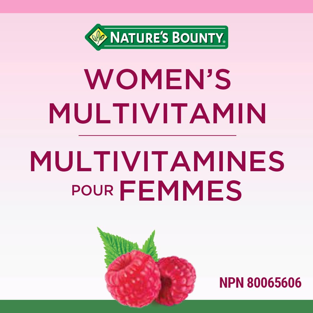 Nature's Bounty Women's Multivitamin Gummies - 70 Count | Essential Vitamins & Minerals for Women's Health | Daily Supplement for Energy, Immunity & Hair Growth | Perfect for Busy Lifestyles & On-the-Go Nutrition