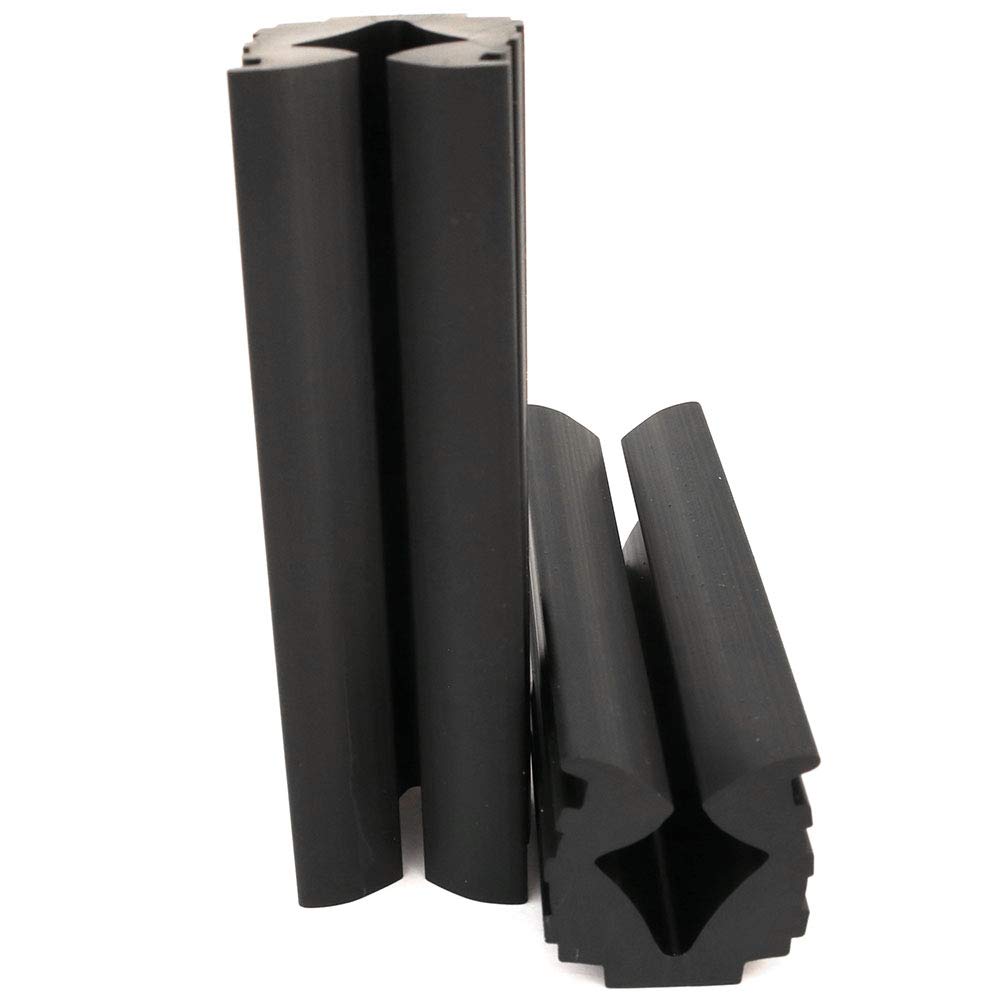 LQ Industrial Golf Shaft Clamp 2PCS - Black Rubber Vise Clamps for Golf Club Regripping, Re-Shafting & Head Extractor Repair | Perfect for Golf Club Maintenance & DIY Repairs at Home or Pro Shop