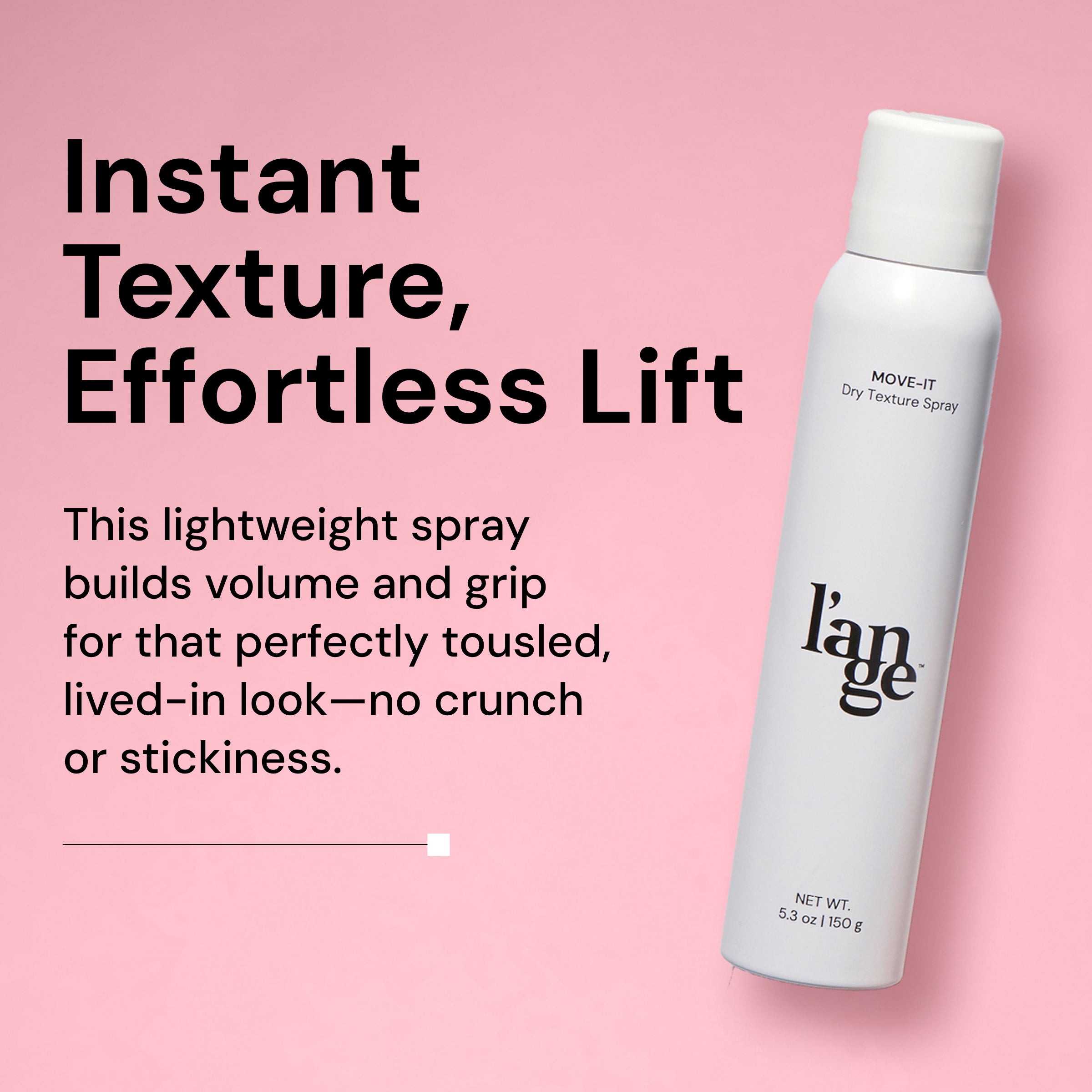 Move It Dry Texture Spray for Voluminous Hair - Lightweight Texturizing Spray for Beachy Waves & Everyday Volume - Perfect for Styling, Refreshing & Adding Grip to Fine or Thick Hair