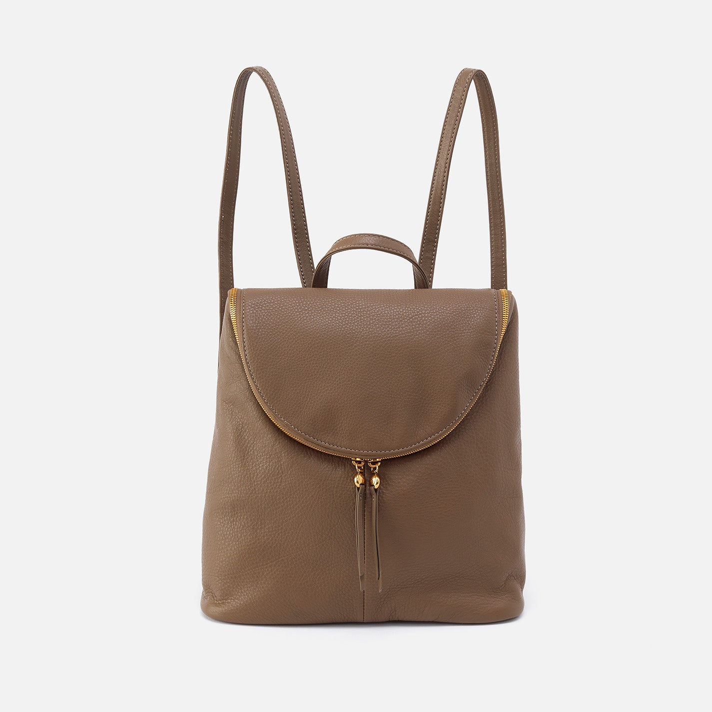 Premium Pebbled Leather Fern Backpack - Dark Elm | Stylish & Durable Laptop Bag for Work, Travel & College