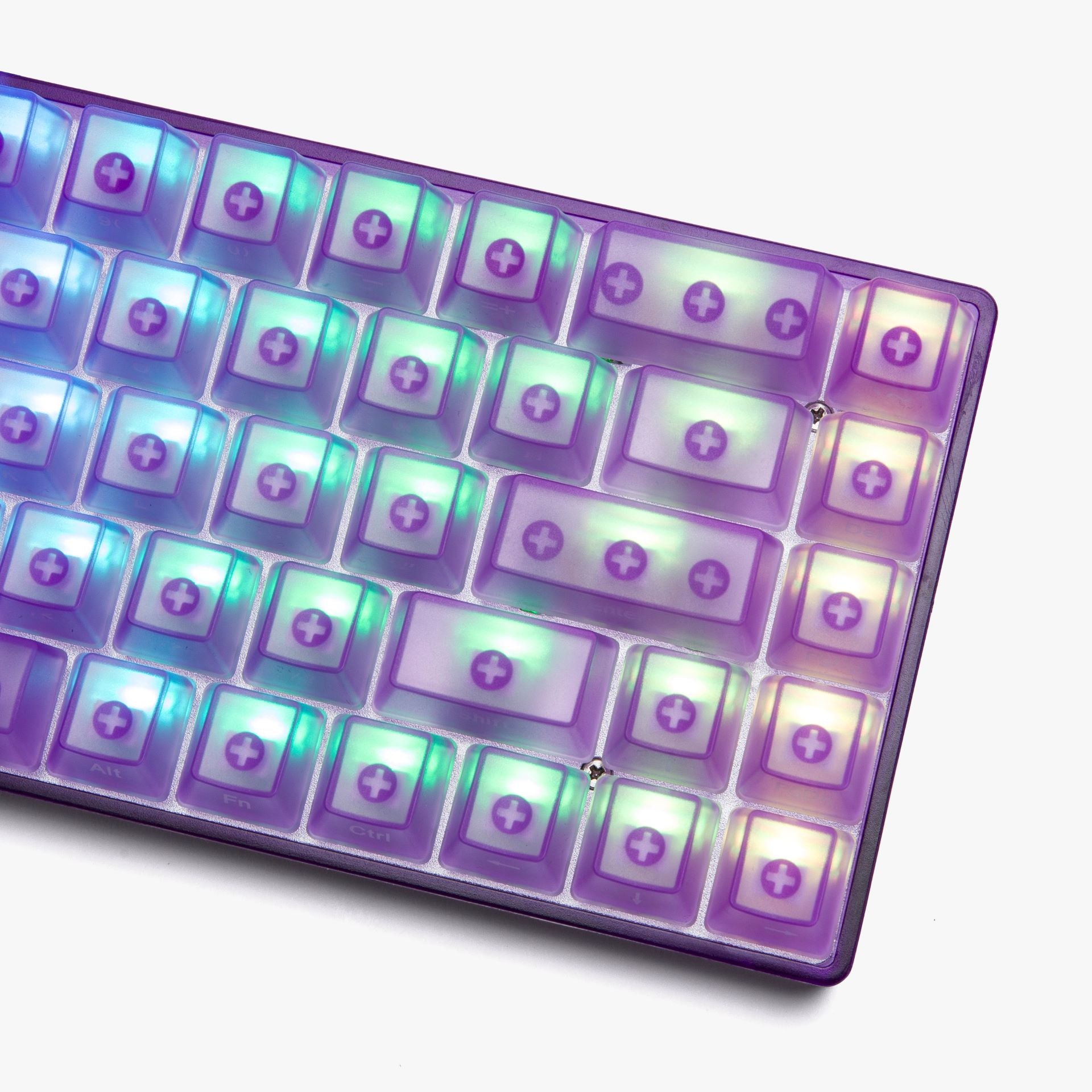 Higround Basecamp 65% Mechanical Gaming Keyboard - AMETHYST (White Flame Switch) | Compact 65% Layout, Hot-Swappable, RGB Backlit for PC & Mac Gamers & Typists