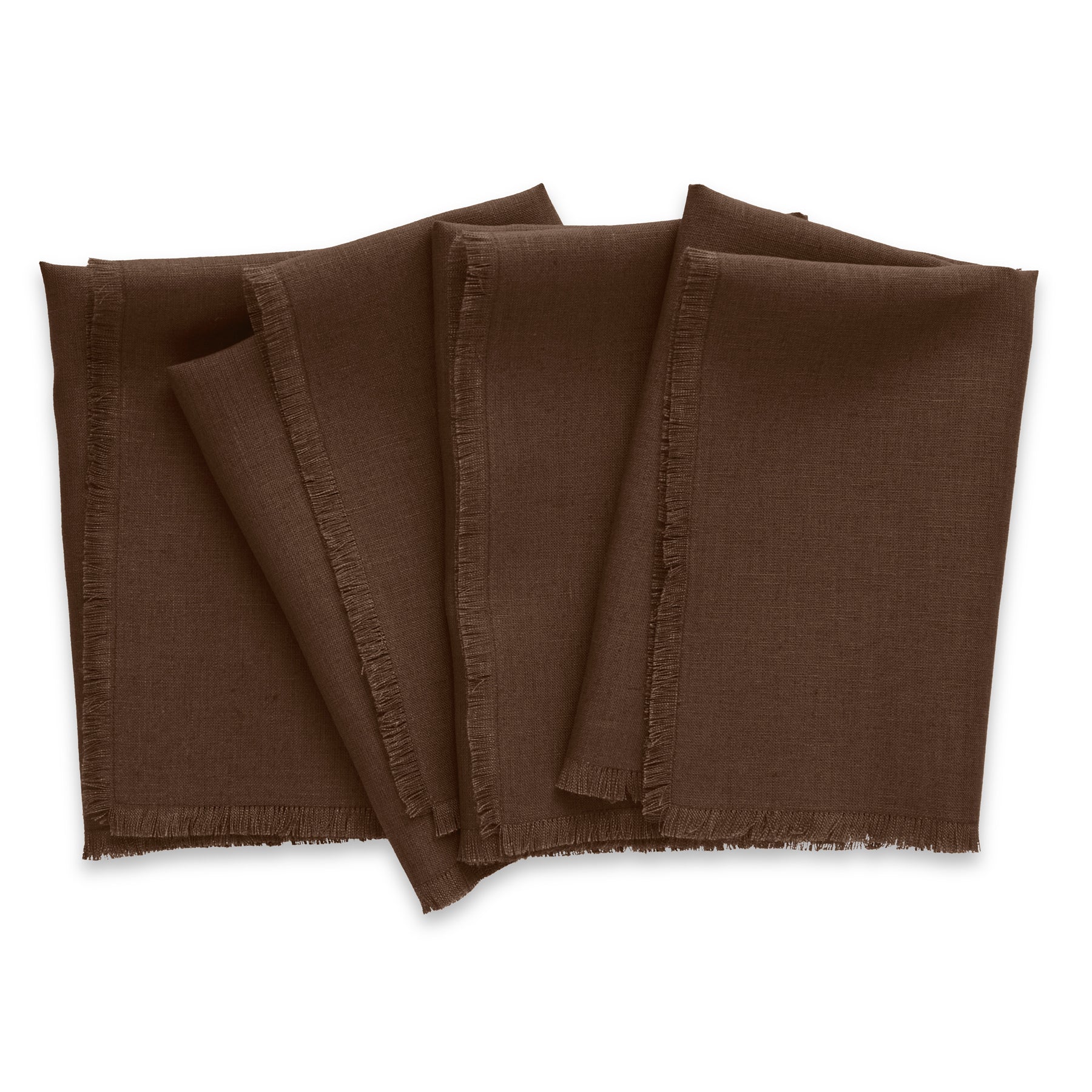 Elegant Fringe Napkins Set of 4 - Premium Cotton Decorative Table Linens for Dinner Parties, Weddings & Home Decor