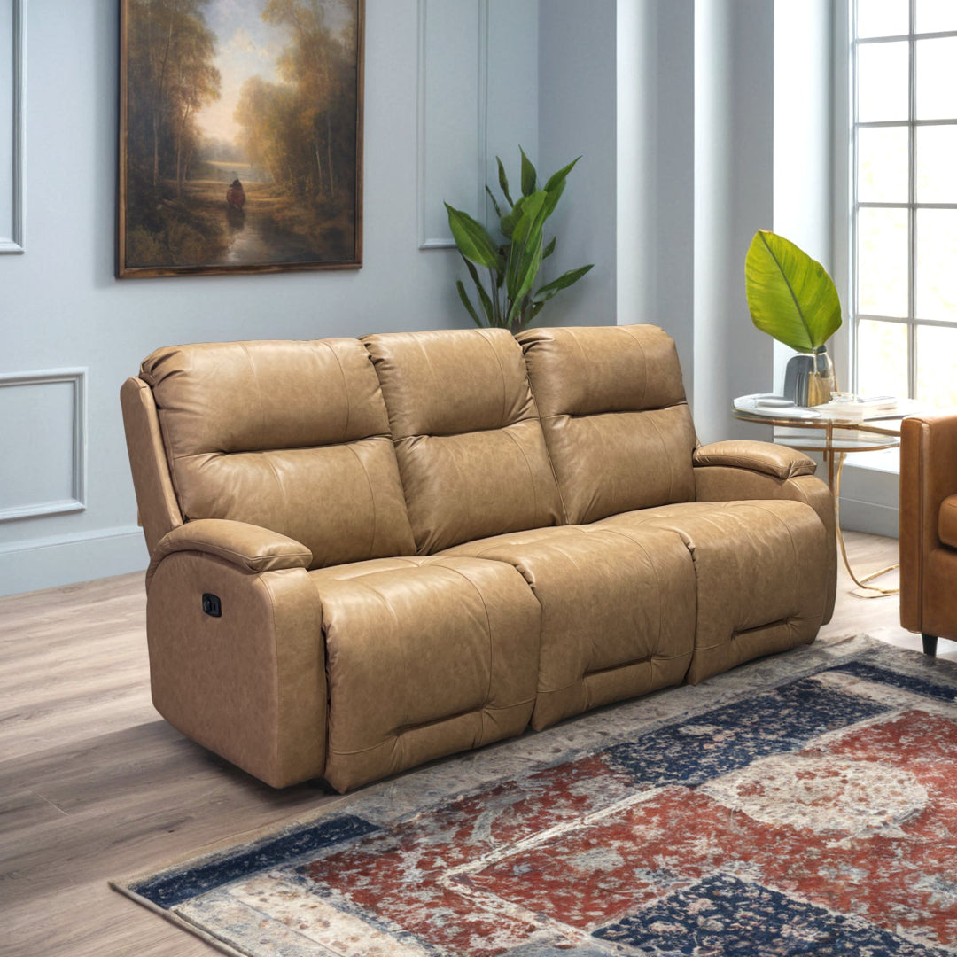 Maverly Power Reclining Sofa - Electric Lift Recliner with USB Charger, Massage & Heat - Modern Living Room Furniture for Home Theater & Relaxation
