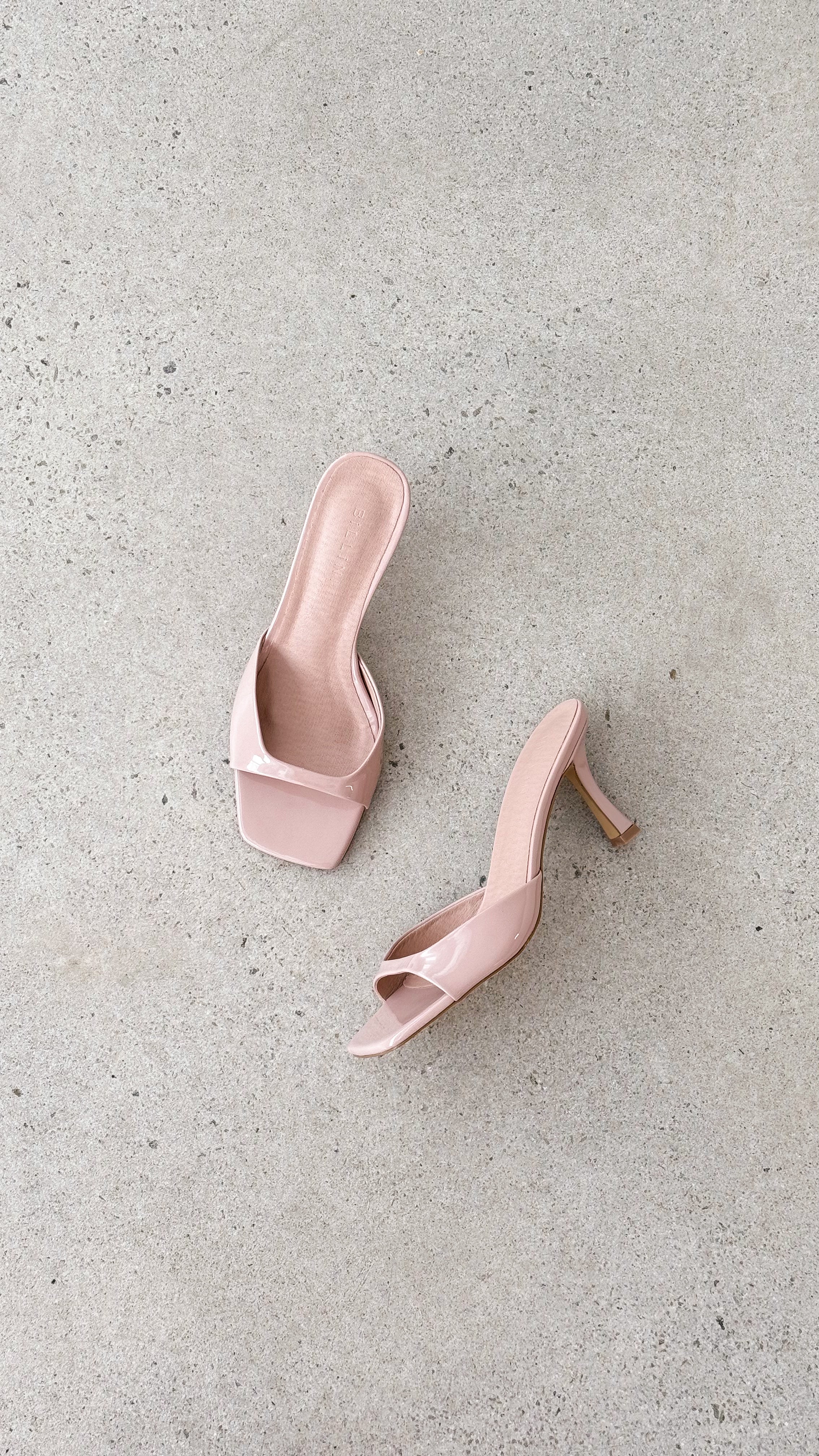 Joey Heel Latte Patent Leather Women's Shoes - Stylish & Comfortable for Work, Parties & Everyday Wear