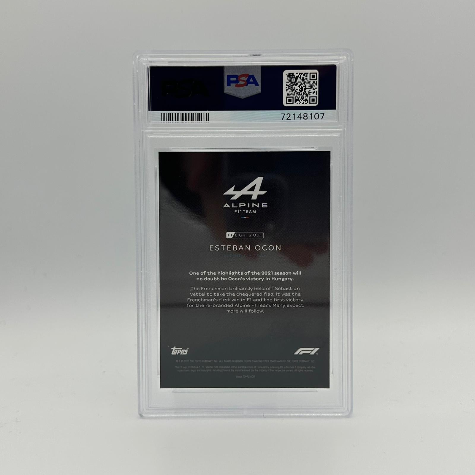 PSA 9 Graded 2003 Esteban Ocon #50 Aqua Parallel Racing Card - Perfect for Collectors, Sports Memorabilia Fans & F1 Enthusiasts