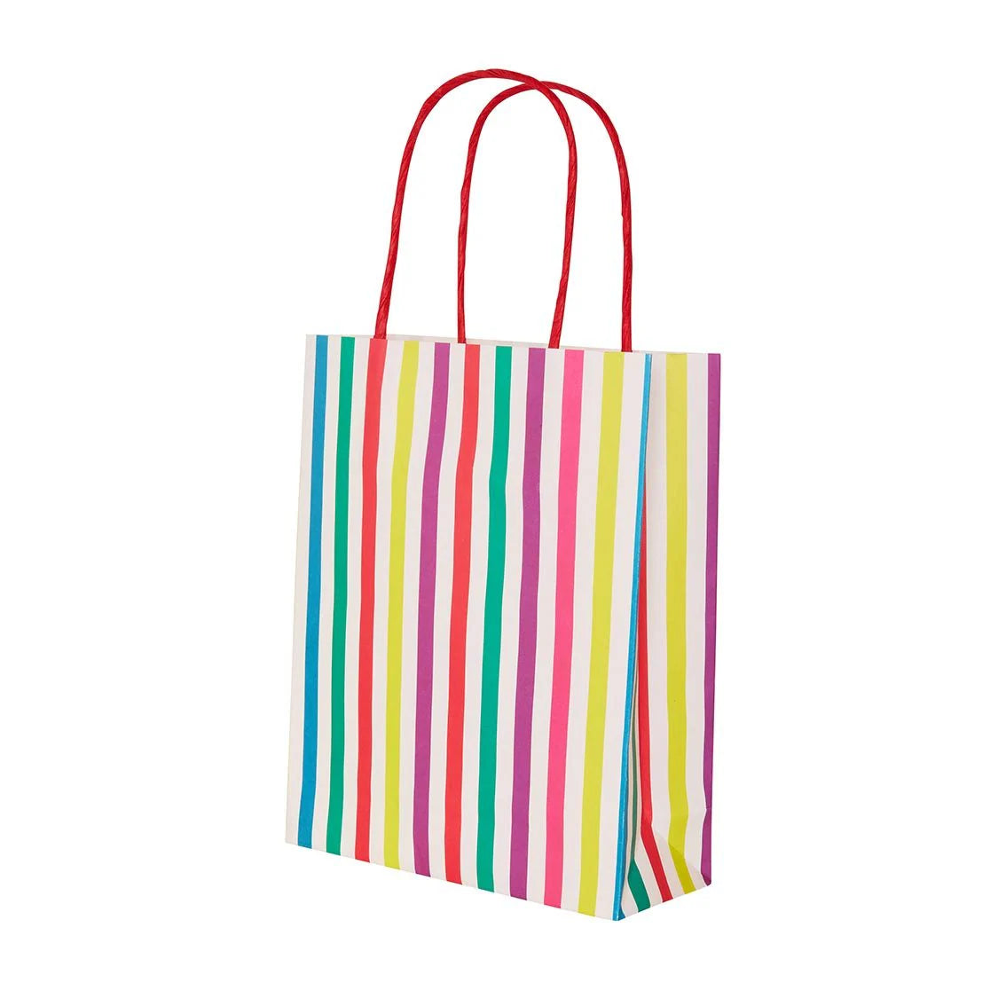 Mix & Match Multi-Colored Treat Bags - Pack of 8 for Birthday Parties, Halloween Favors & Baby Showers