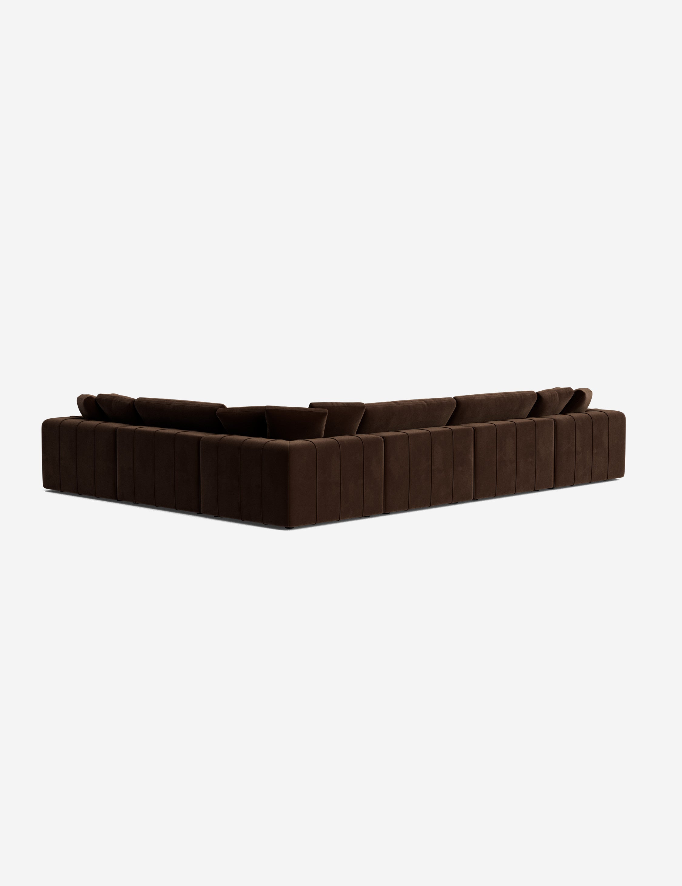 Capella Modular Corner Sectional Sofa - Modern L-Shaped Couch with Reversible Chaise, Soft Fabric Upholstery - Perfect for Living Room, Family Room & Home Theater