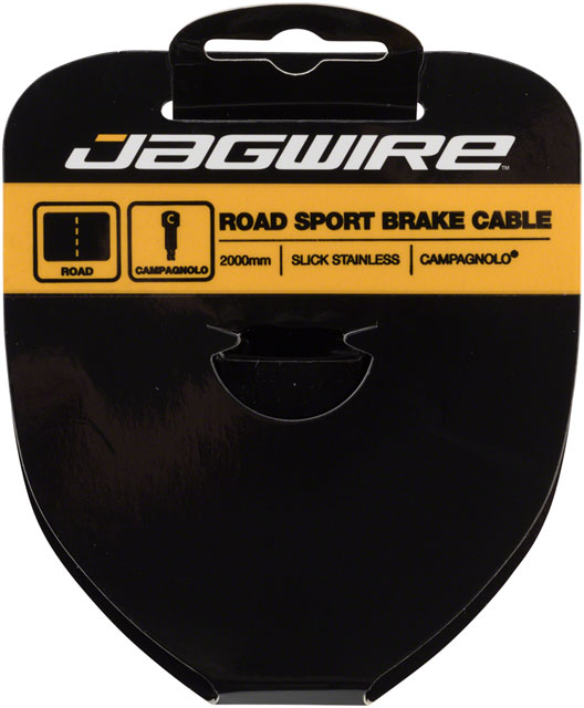 Jagwire Sport Brake Cable 1.5x2000mm Slick Stainless Steel for Campagnolo - Perfect for Road Bikes and Cycling Enthusiasts