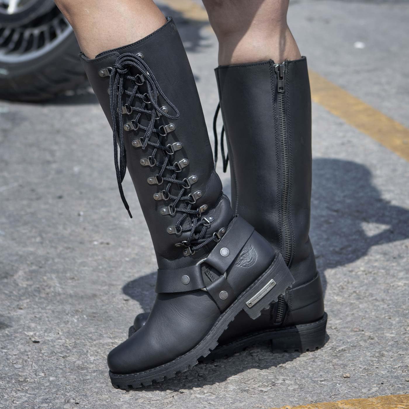 Milwaukee Leather MBL9365 Women's Black 14