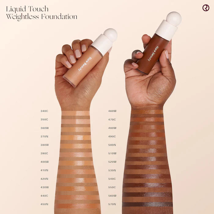Rare Beauty Liquid Touch Weightless Foundation - Lightweight, Buildable Coverage for Flawless Skin | Perfect for Everyday Wear & Special Occasions