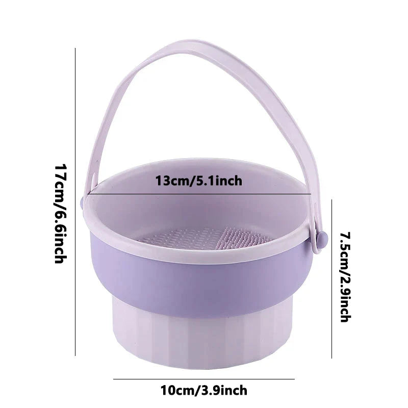 Professional Makeup Brush Cleaner - Multifunctional Silicone Cleaning Tool for Cosmetics & Beauty Brushes | Perfect for Home & Salon Use