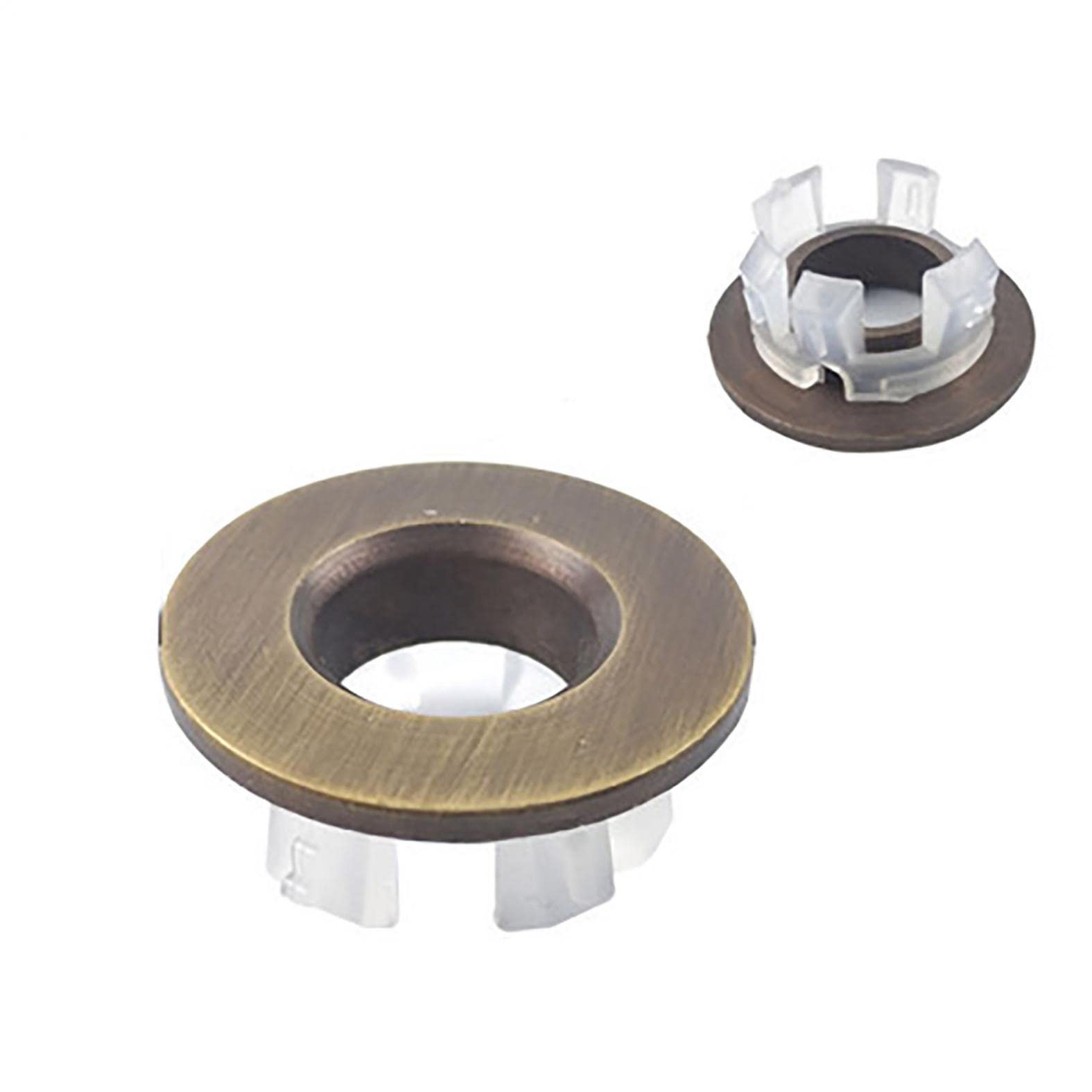 Brass Sink Overflow Cover Ring - 6-Inch Bathroom Basin Faucet Replacement Part | Durable Home Decor for Bathroom & Kitchen Sink Maintenance