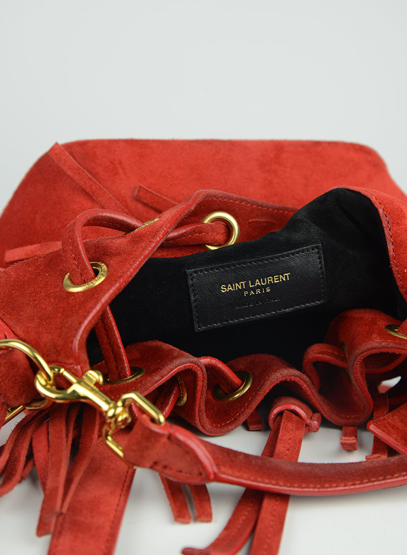 Saint Laurent Emmanuelle Red Leather Crossbody Bag - Luxury Designer Handbag for Women, Perfect for Parties, Date Nights & Special Occasions