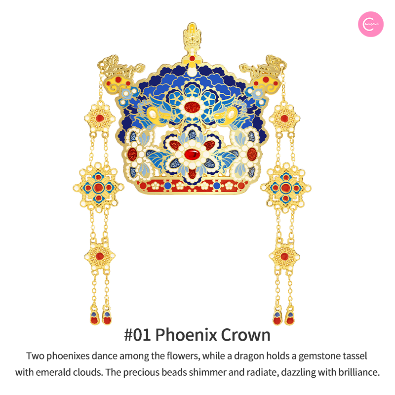The Palace Museum Phoenix Crown Magnetic Refrigerator Decor - Chinese Cultural Fridge Magnet for Home, Office & Kitchen Organization