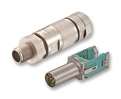 Harting M12 8-Position Sensor Connector Plug with Cable - 20820050002 | Industrial Automation & Robotics Equipment