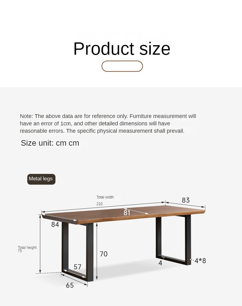 Premium Black Walnut Solid Wood Natural Edge Dining Table – Handcrafted Large Board for Rustic & Modern Home Decor – Perfect for Family Gatherings & Dinner Parties