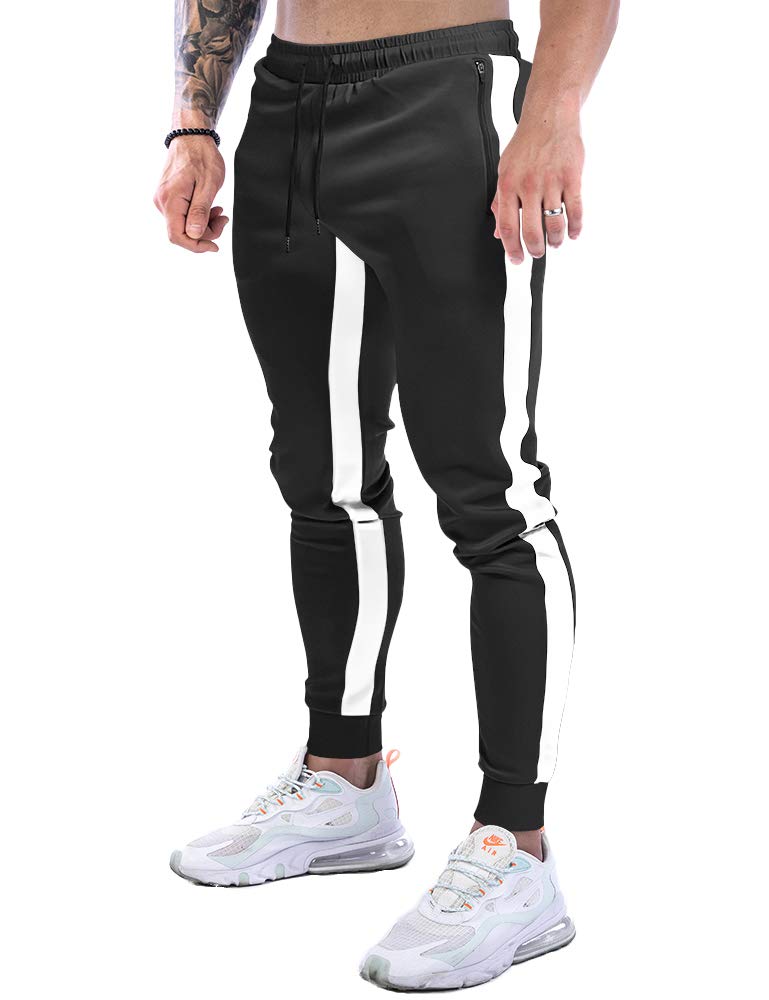 GYMBULLFIGHT Men's Workout Jogger Pants - Bodybuilding Training, Gym & Casual Tapered Sweatpants for Running, Fitness & Streetwear