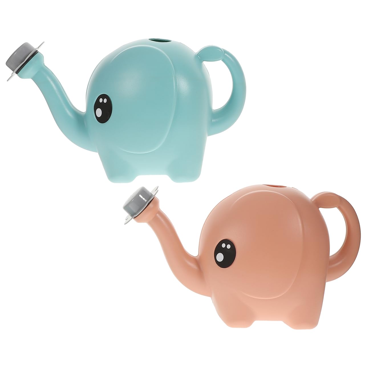 DOITOOL 2-Pack Elephant Design Watering Can - Cute Cartoon Plant Watering Pot for Indoor & Outdoor Gardening, Perfect for Houseplants, Flowers, and Small Gardens